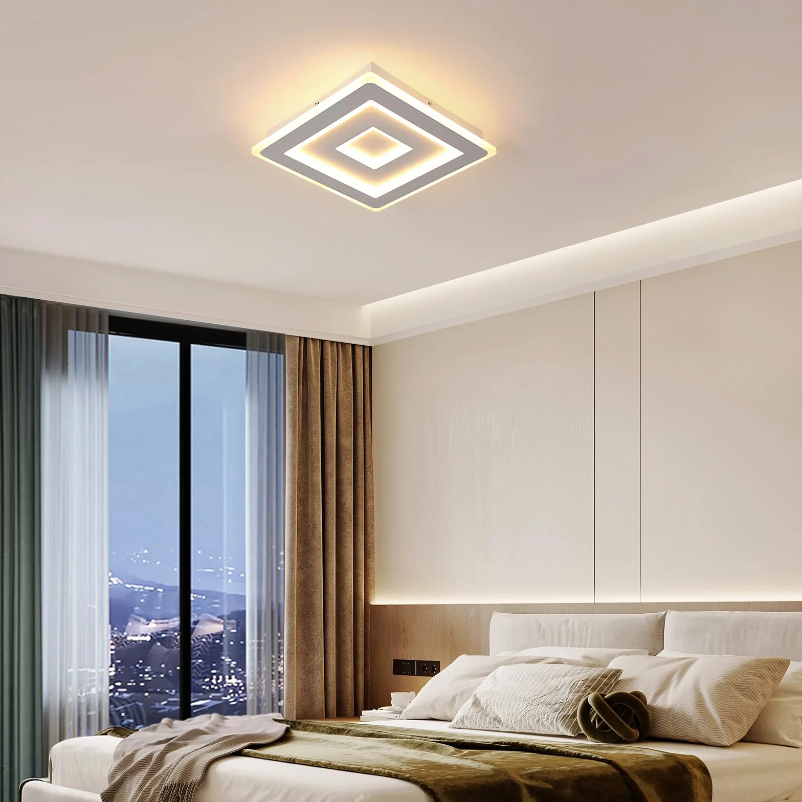Comely Lampa Sufitowa LED 42W 4725LM 30cm 3000K Białe Akrylowe