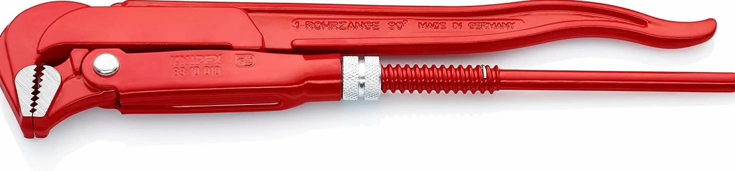 KNIPEX Klucz nastawny do rur 90° 310 mm malowane proszkowo czerwone
