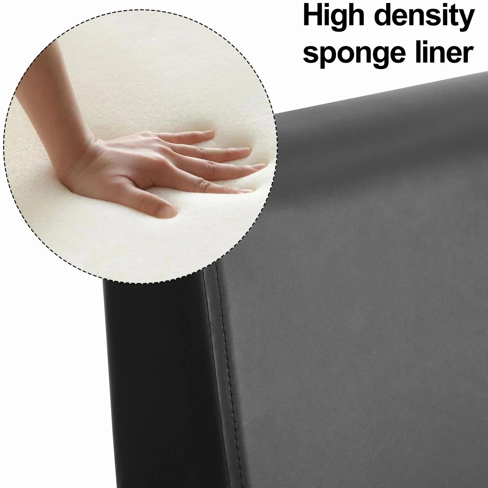 Bawełniane krzesło fryzjerskie, hydrauliczne krzesło kawowe z ergonomicznym oparciem i podnóżkiem, krzesło stylistyczne do salonu fryzjerskiego, salonu piękności, tatuażu, czarne