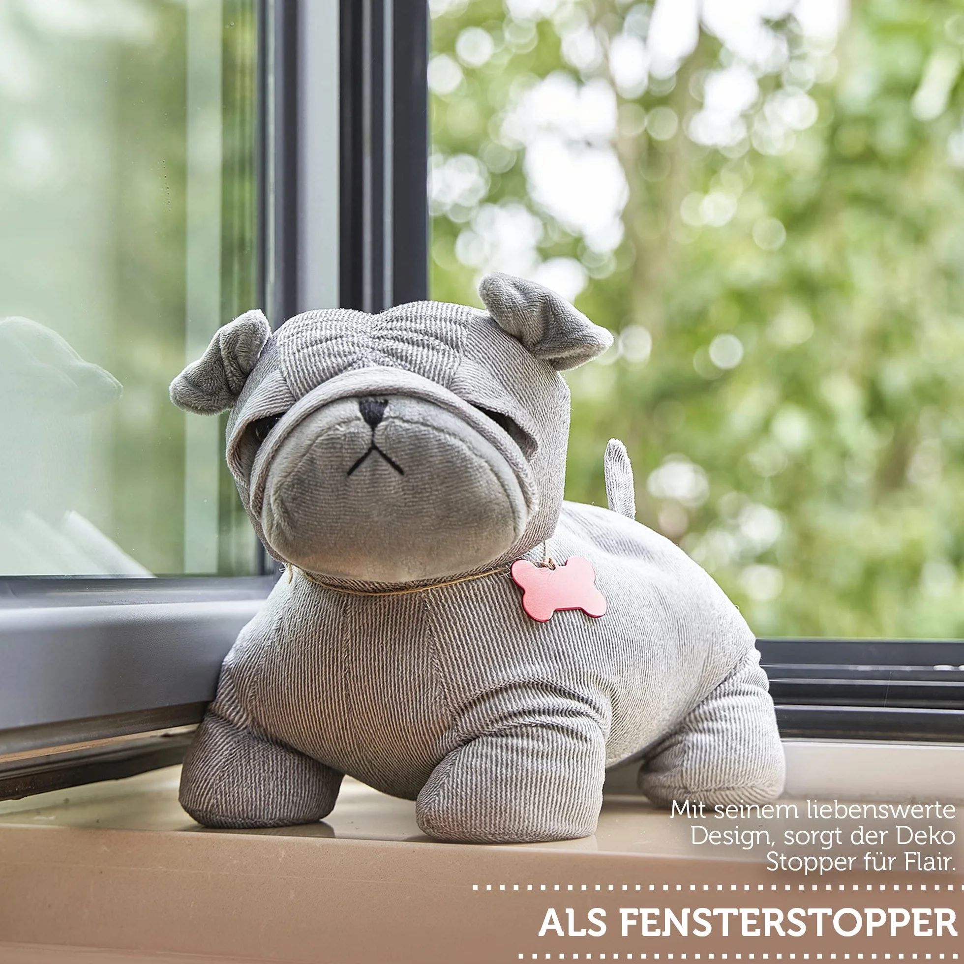 mojoliving Stoper do drzwi z motywem zwierzęcym "Bruno" 20 cm