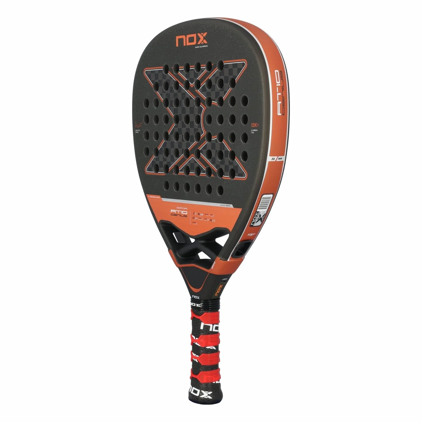 Nox At10 Genius Attack 12k by Agustin Tapia Padel Racket 360-375 gr