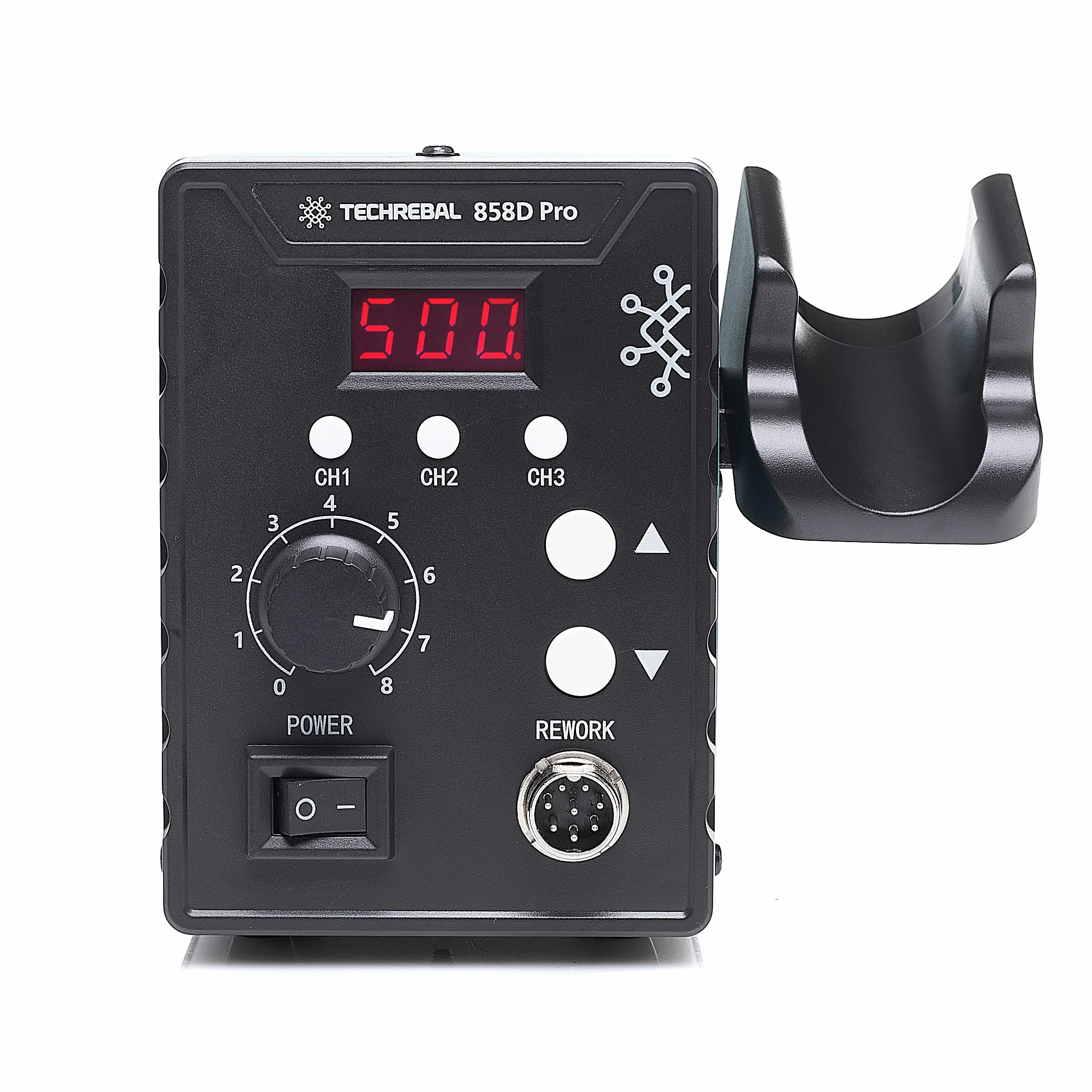 Stacja Lutownicza Hot-Air 700W TECHREBAL 858D Pro Lutownica Grotowa Kolba Gorące Powietrze