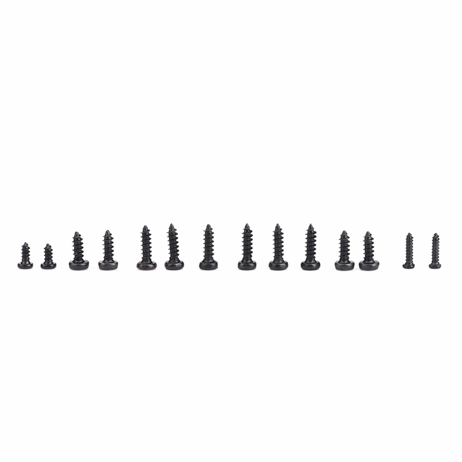 1000-Piece Metric Self-Tapping Screws Assortment Kit M1 M1.2 M1.4 M1.7 Cross Head Screw Set Plastic Storage Container
