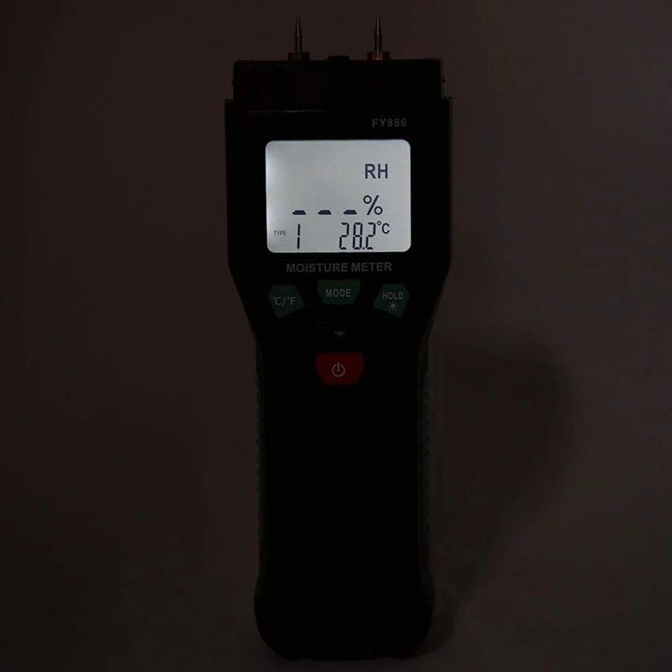 Czujnik wilgotności drewna miernik tester z wyświetlaczem LCD