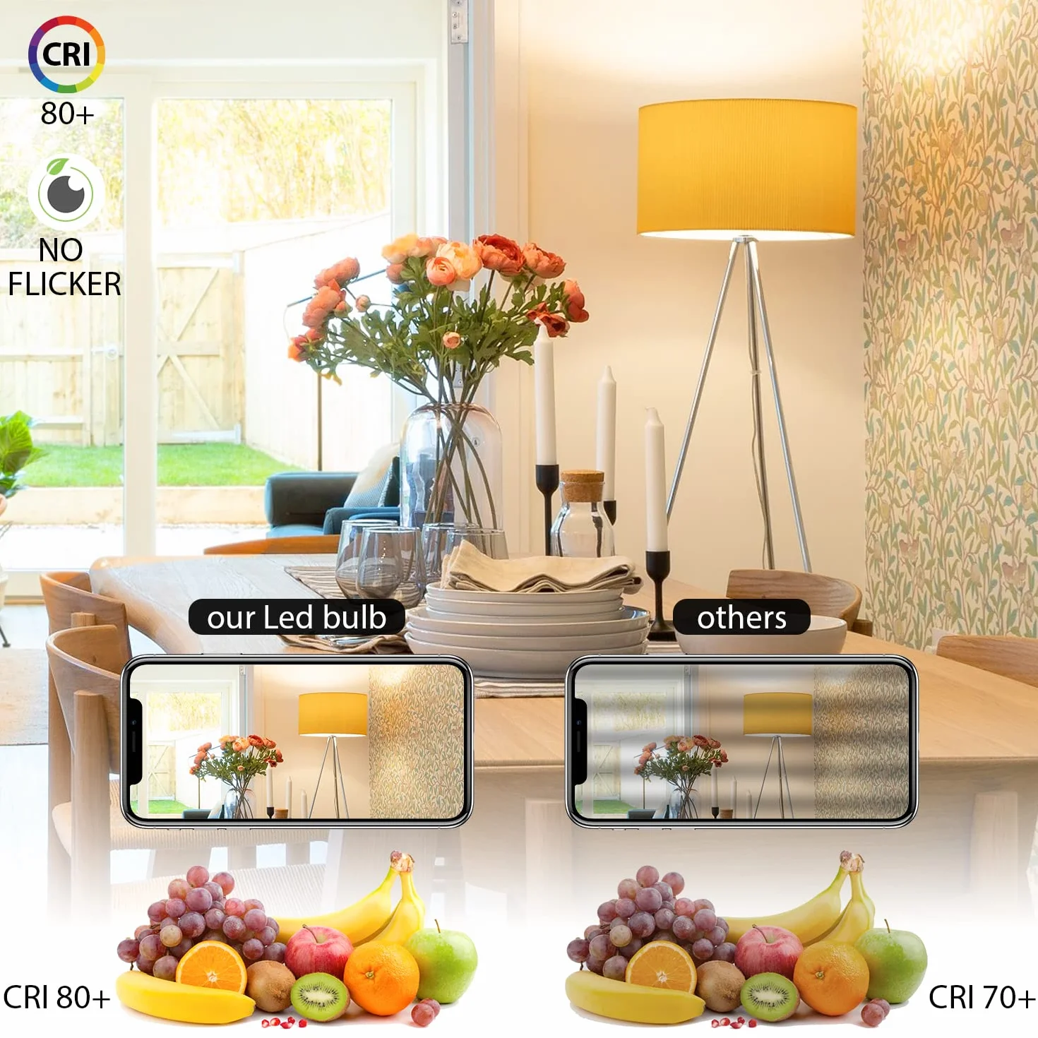 Żarówka LED E27 1055 lm 7 W 75 W Retro G45 Ciepłe Białe 2700 K 6 Szt.