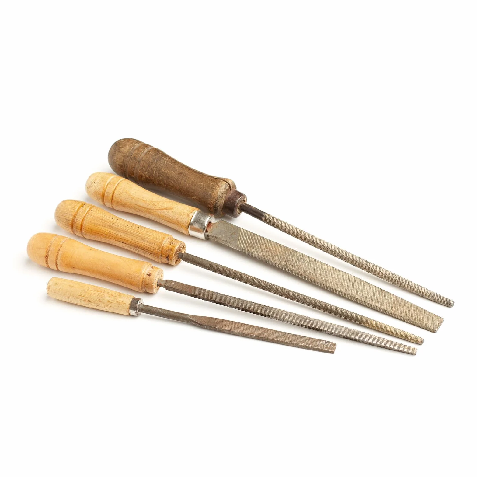 QUARKZMAN Drewniany uchwyt pilnik Ergonomiczne uchwyty 4,13" 6,2 mm Okrągły otwór metalowy kołnierz do plików metalowych 8"