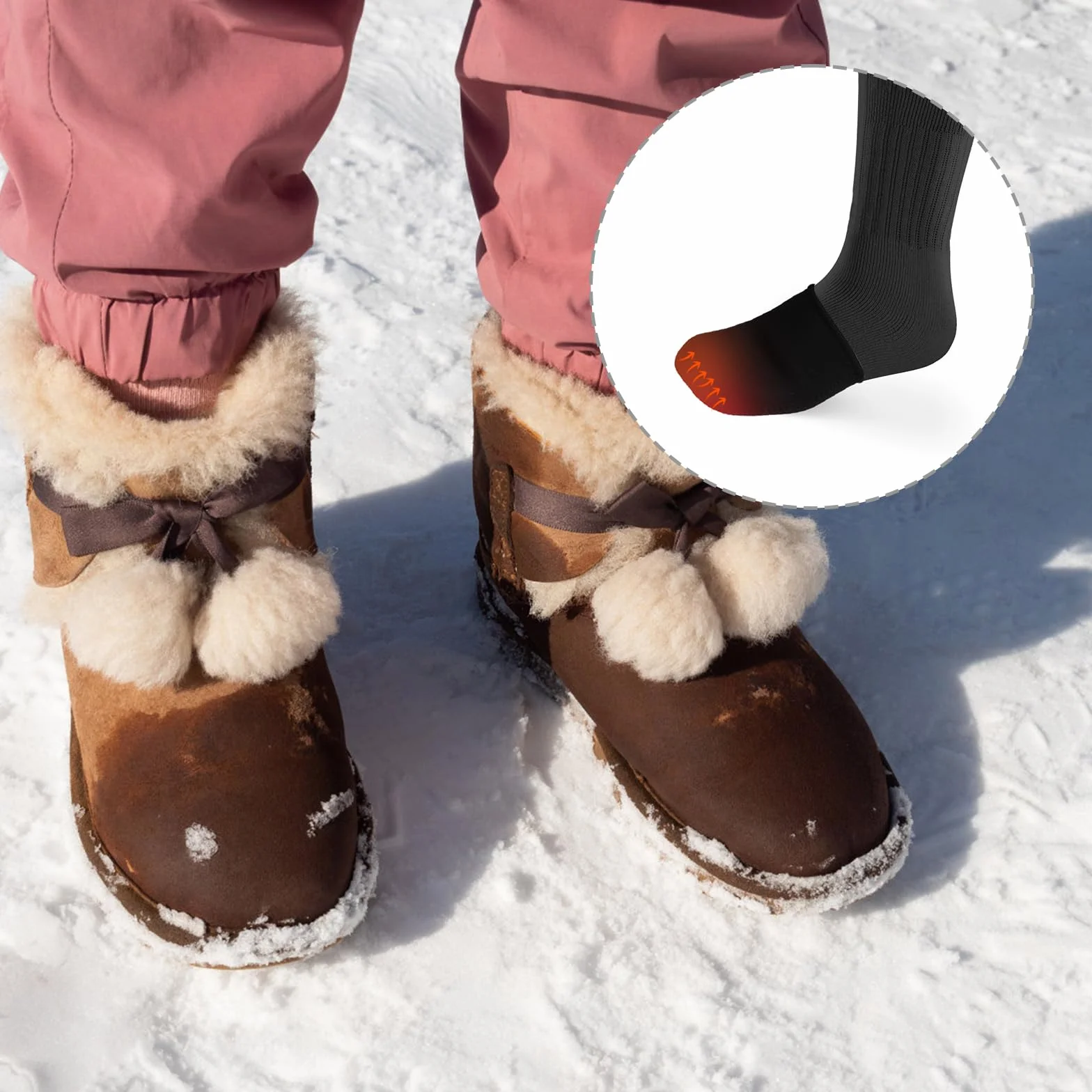 2 Pary Ocieplacze na Palce, Neopren Termiczne Ocieplacze na Palce Toe Warmer Rekawy do Podgrzewania Stóp Lowiectwo Jazda na rowerze bieganie turystyka dla Kobiet Mezczyzn (Rozmiar M)