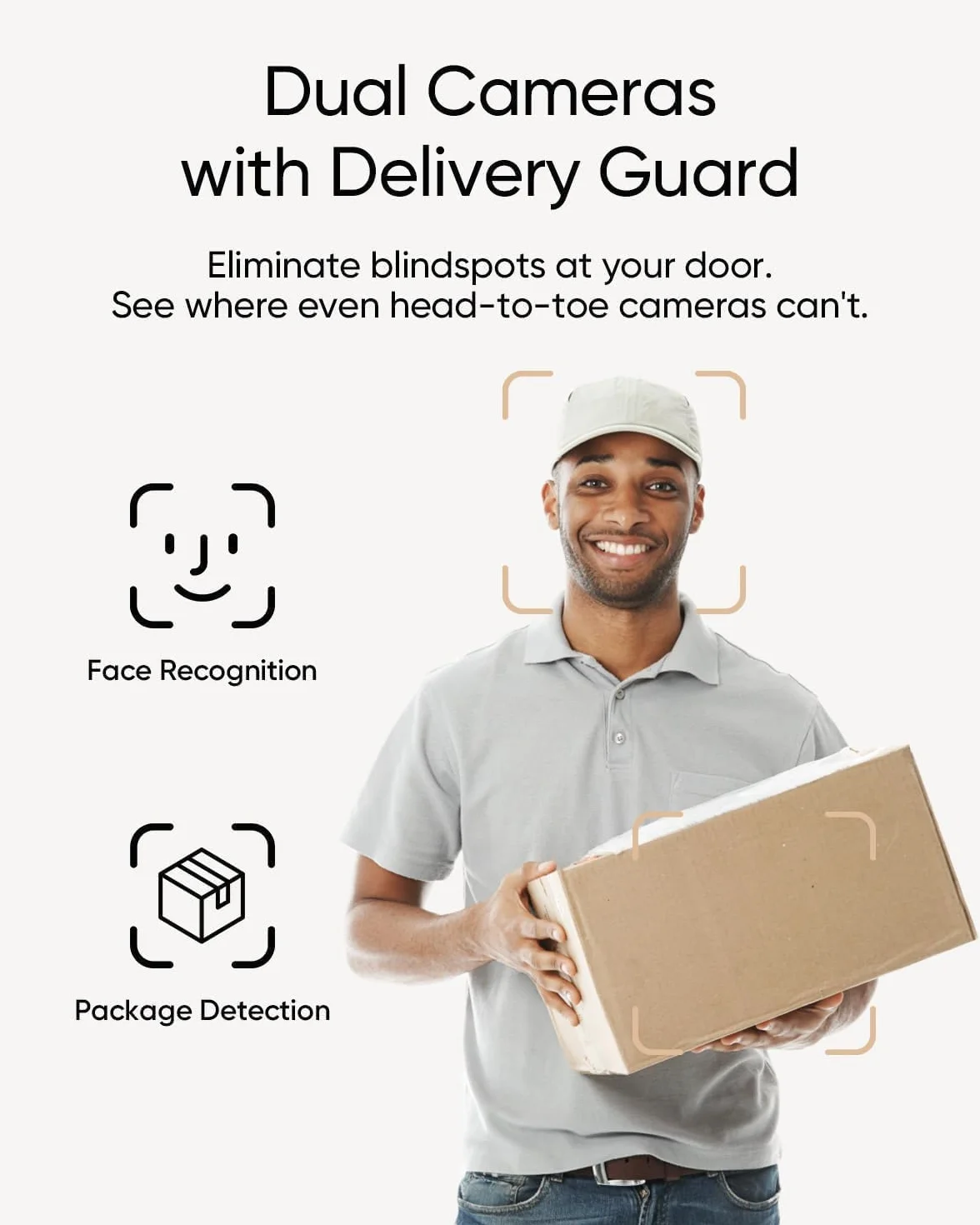 Eufy Security Video Doorbell E340 Podwójne kamery Bezprzewodowa 2K Full HD przewodowa lub bateryjna kolorowy noktowizor bez opłaty miesięcznej
