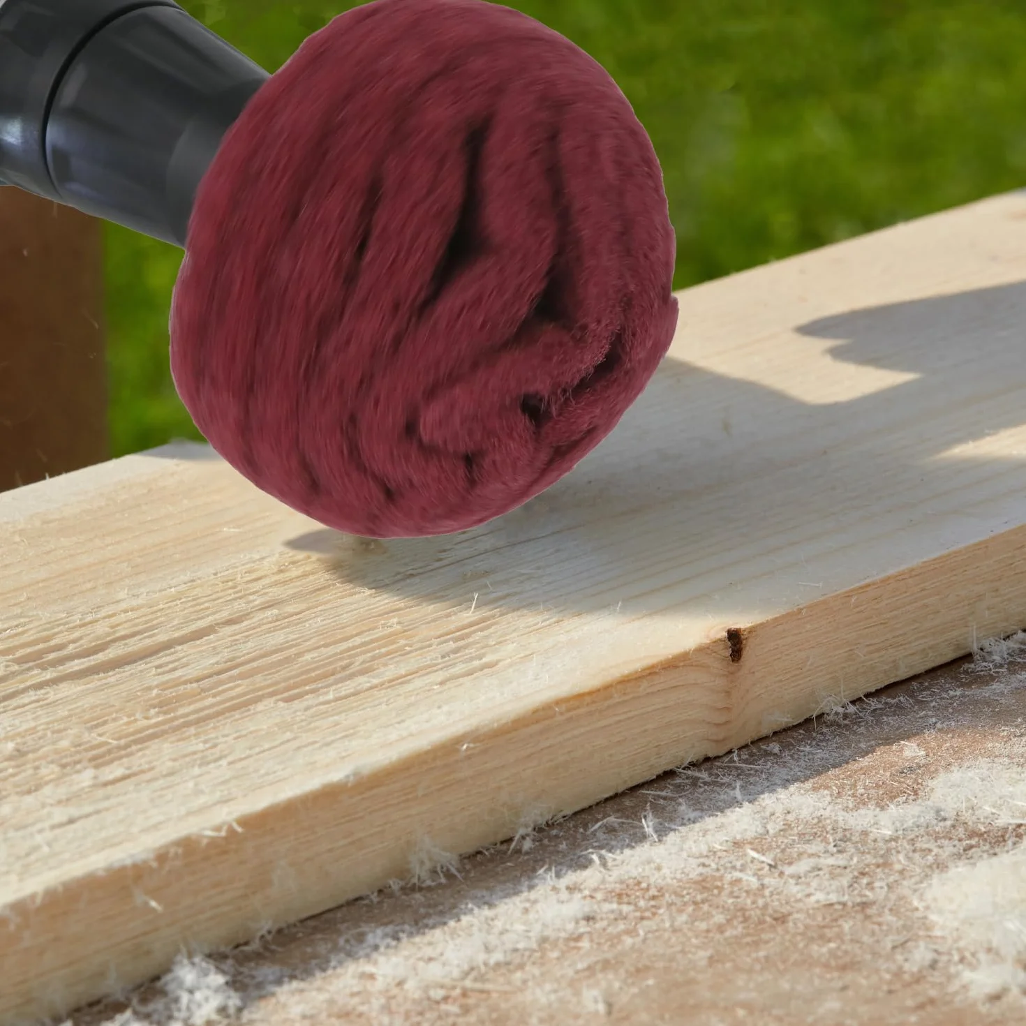 QWORK® 7 sztuk głowica polerska do wiertarki, ziarnistość 240, uchwyt 1/4"