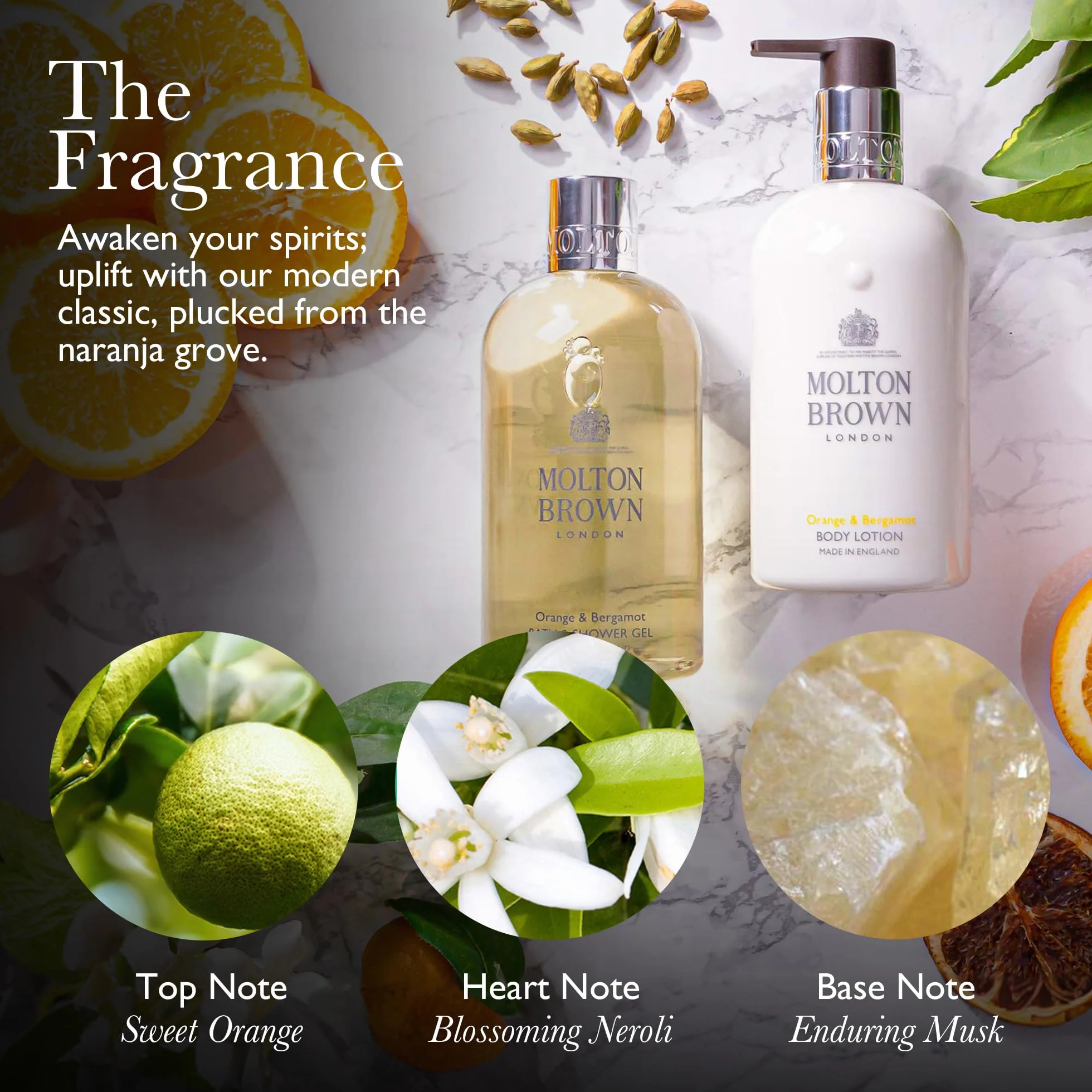 Molton Brown Orange & Bergamot delikatne mydło w płynie do rąk 300 ml