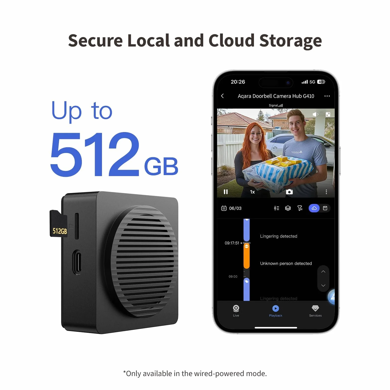 Aqara Inteligentny Wideodomofon G410 2K Bezprzewodowy Wideo HomeKit Hub Matter Czarny