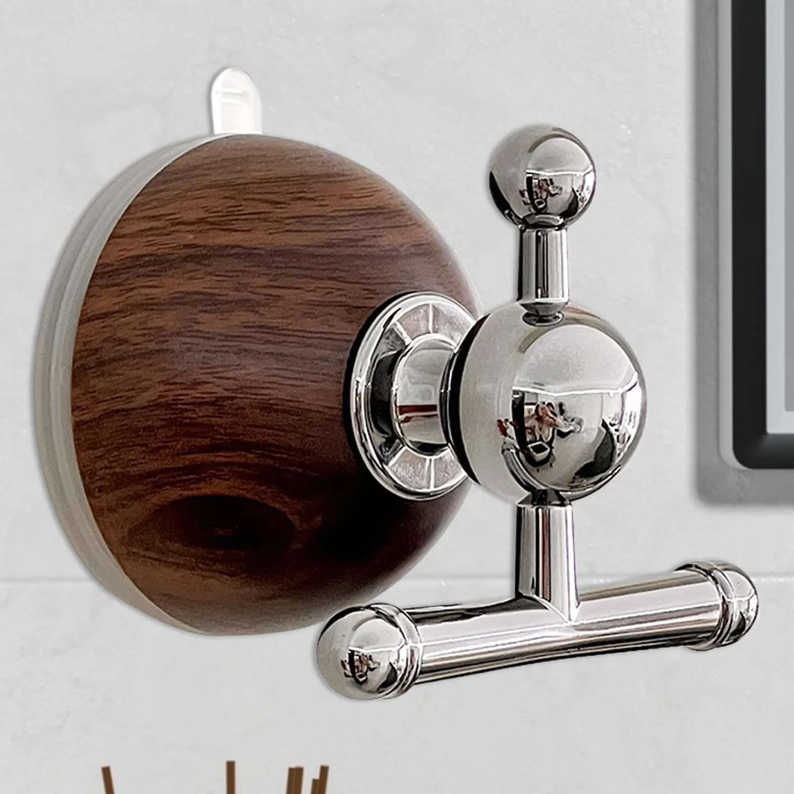 Suction Cup Hooks, Heavy Duty Grip, Waterproof, Strong Wall Adhesive, 6.5cm, for Towel Hanging, Bathroom Shower Storage