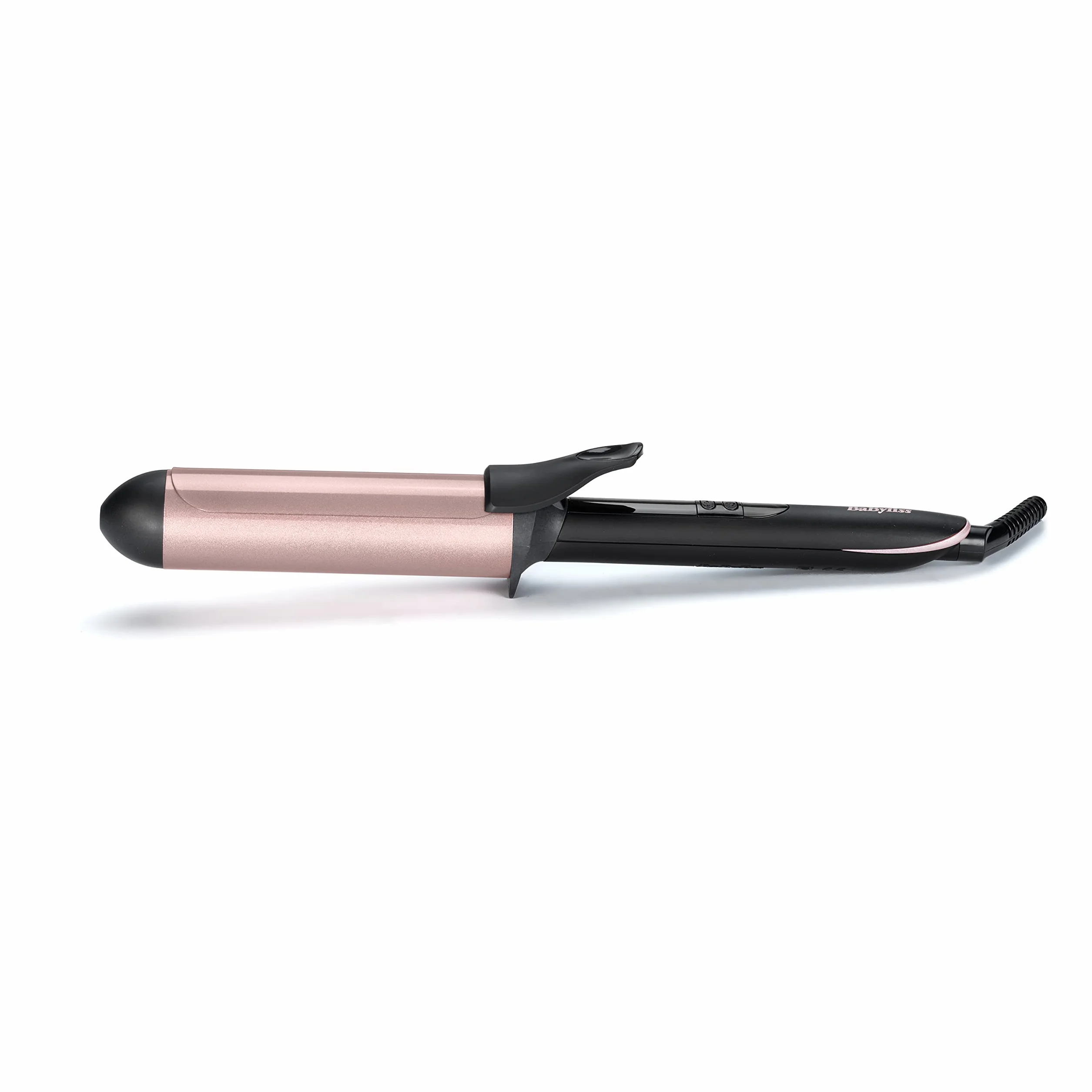 BaByliss Lokówka do włosów 38mm C453E Ceramiczny uchwyt z kwarcem, z pincetą, 6 Temperatury 160°C do 210°C Trwałe loki, Zimna końcówka uchwytu, Rękawica w zestawie, Obrotowy kabel