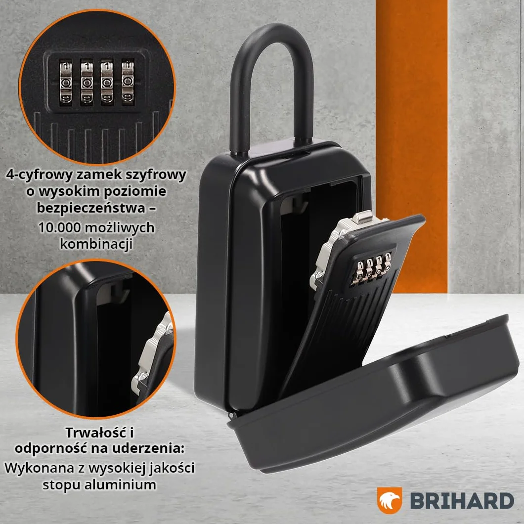 Key Lock Box All Season Shackle XL przenośna skrzynka na klucze zewnętrzny sejf z wodoodporną osłoną zamkiem szyfrowym