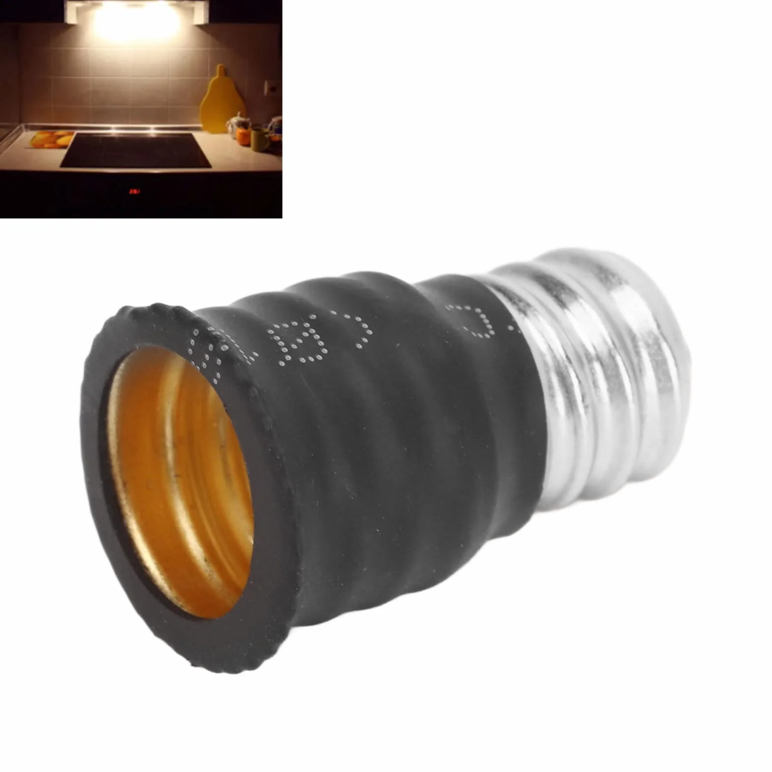 Adapter żarówki, 6 szt. Adapter E12 do E14 Adapter żarówki Konwerter do Garaży Sypialnie Pokoje Dzienne Kuchnie Korytarze
