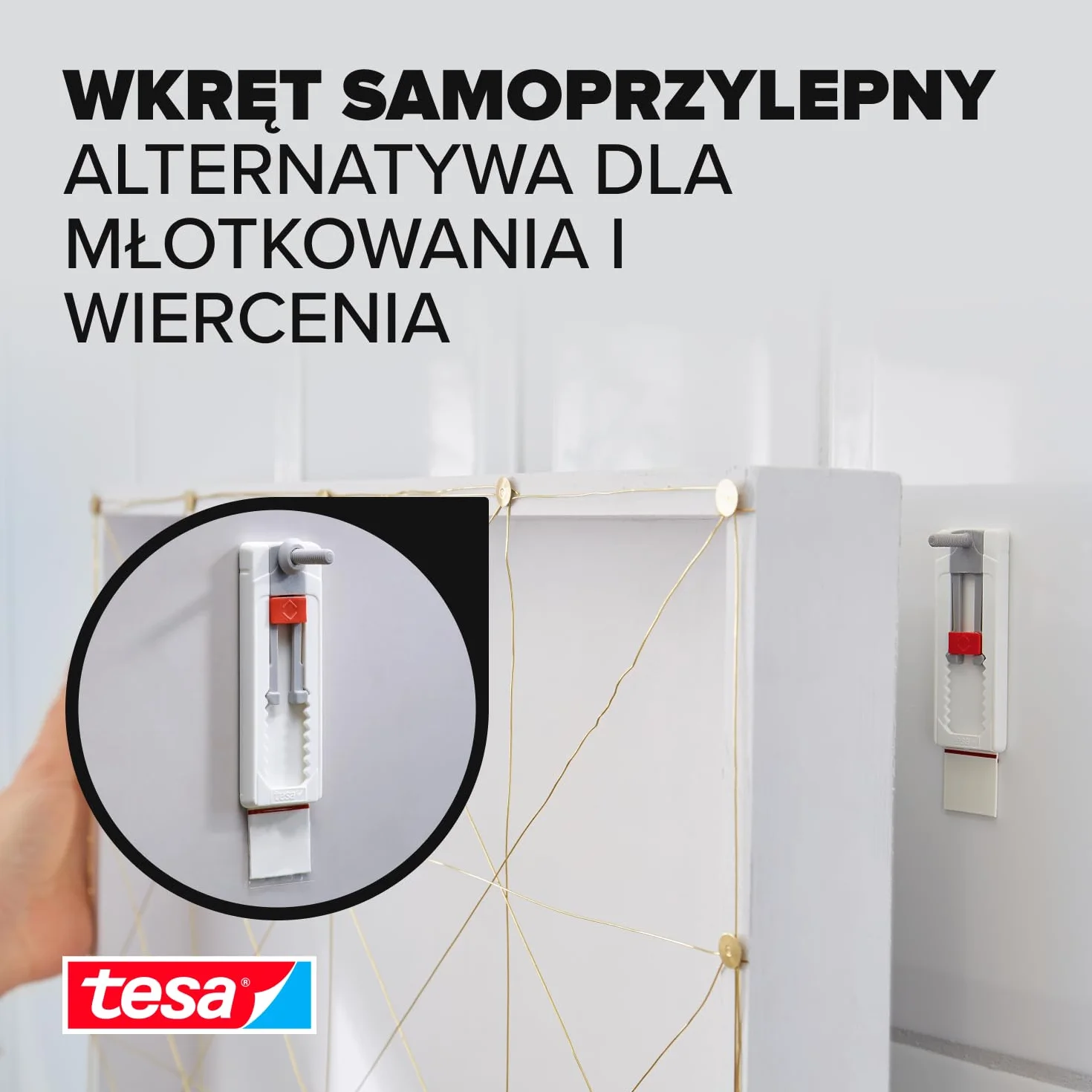 Regulowane śruby samoprzylepne tesa do płytek i metalu 3 kg