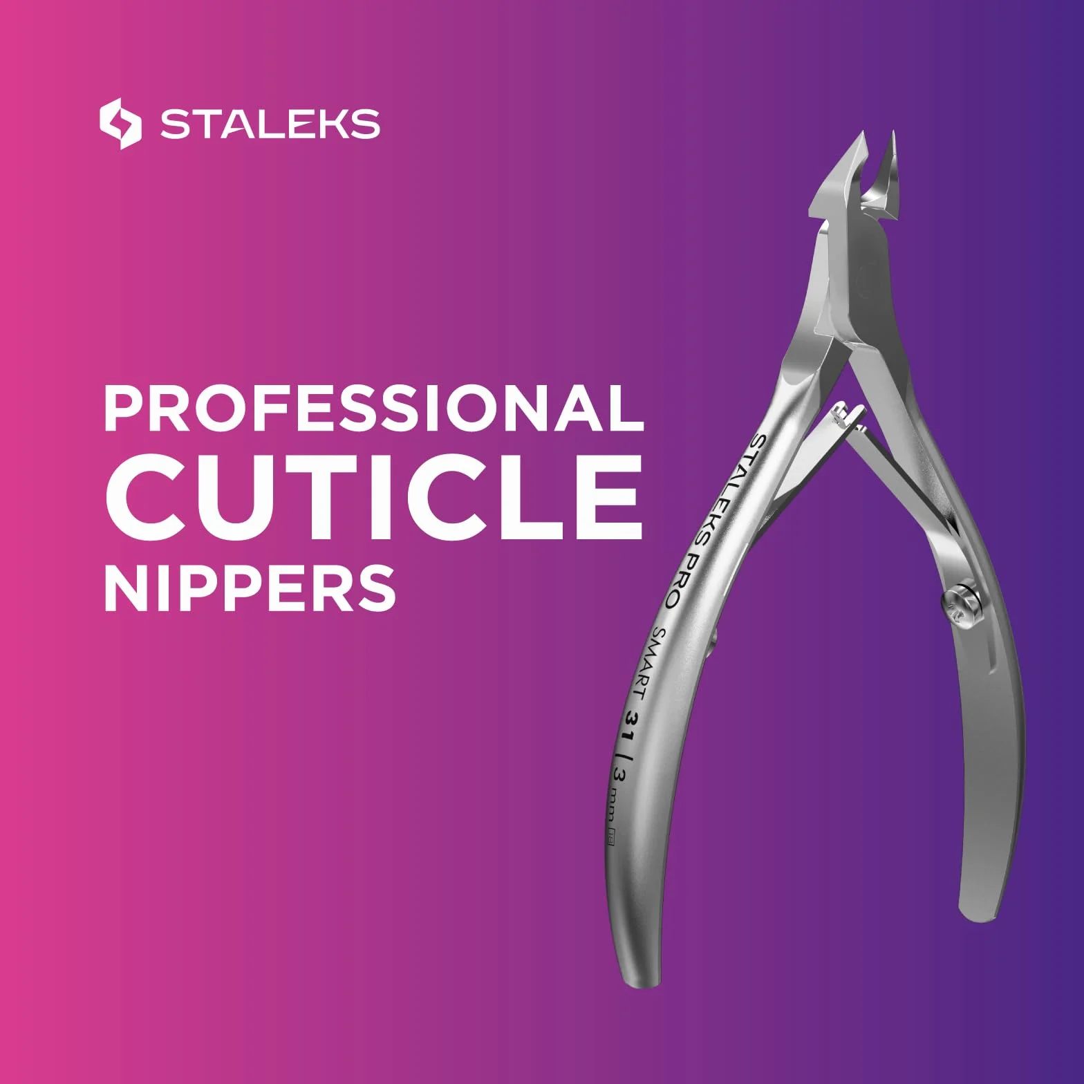 STALEKS Profesjonalny zacisk do skórek SMART 31 3 mm
