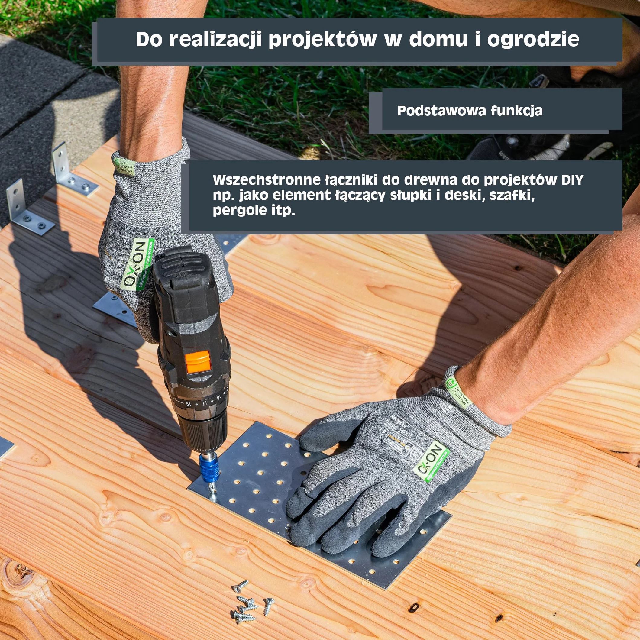 Płyt perforowanych 40 x 100 mm ocynkowane łączniki do drewna 12 sztuk