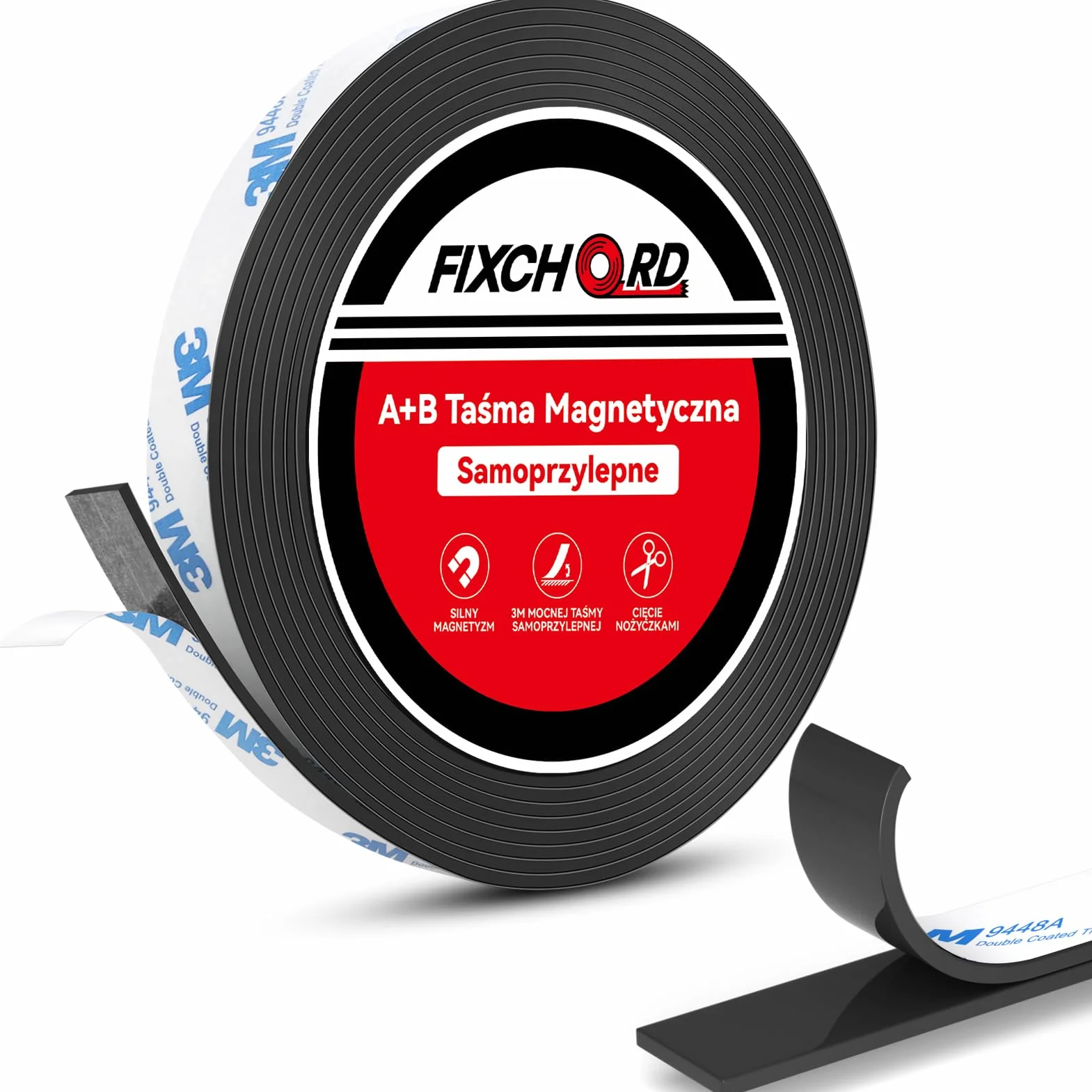 Taśma Magnetyczna 3m*15mm z Mocno Przylegającą Warstwą Klejącą do Ekranów Przeciw Owadom