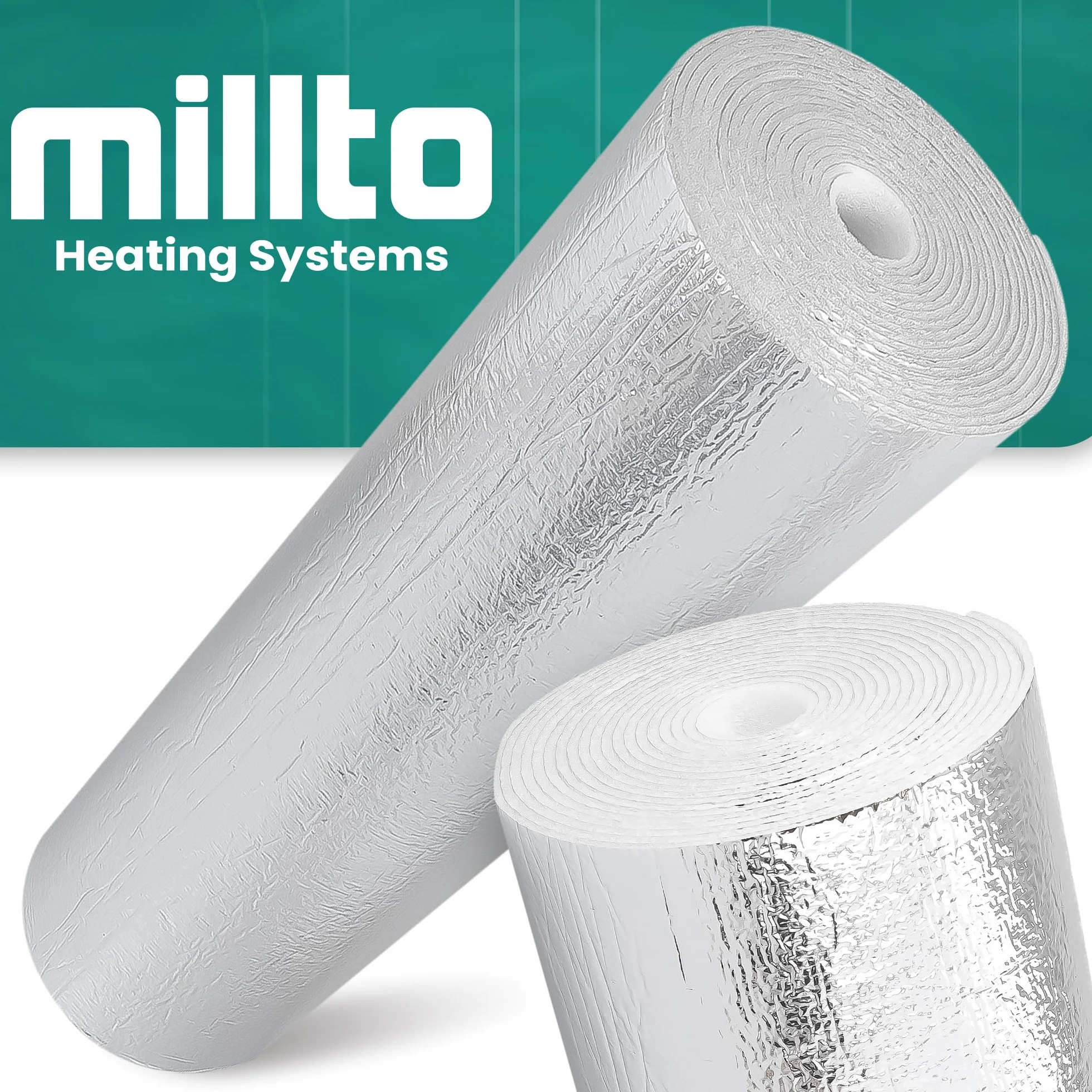 Millto Ekran Zagrzejnikowy Mata Aluminiowa 5m Pianka Termoizolacyjna Izolacja Ścienna Folia Odblaskowa