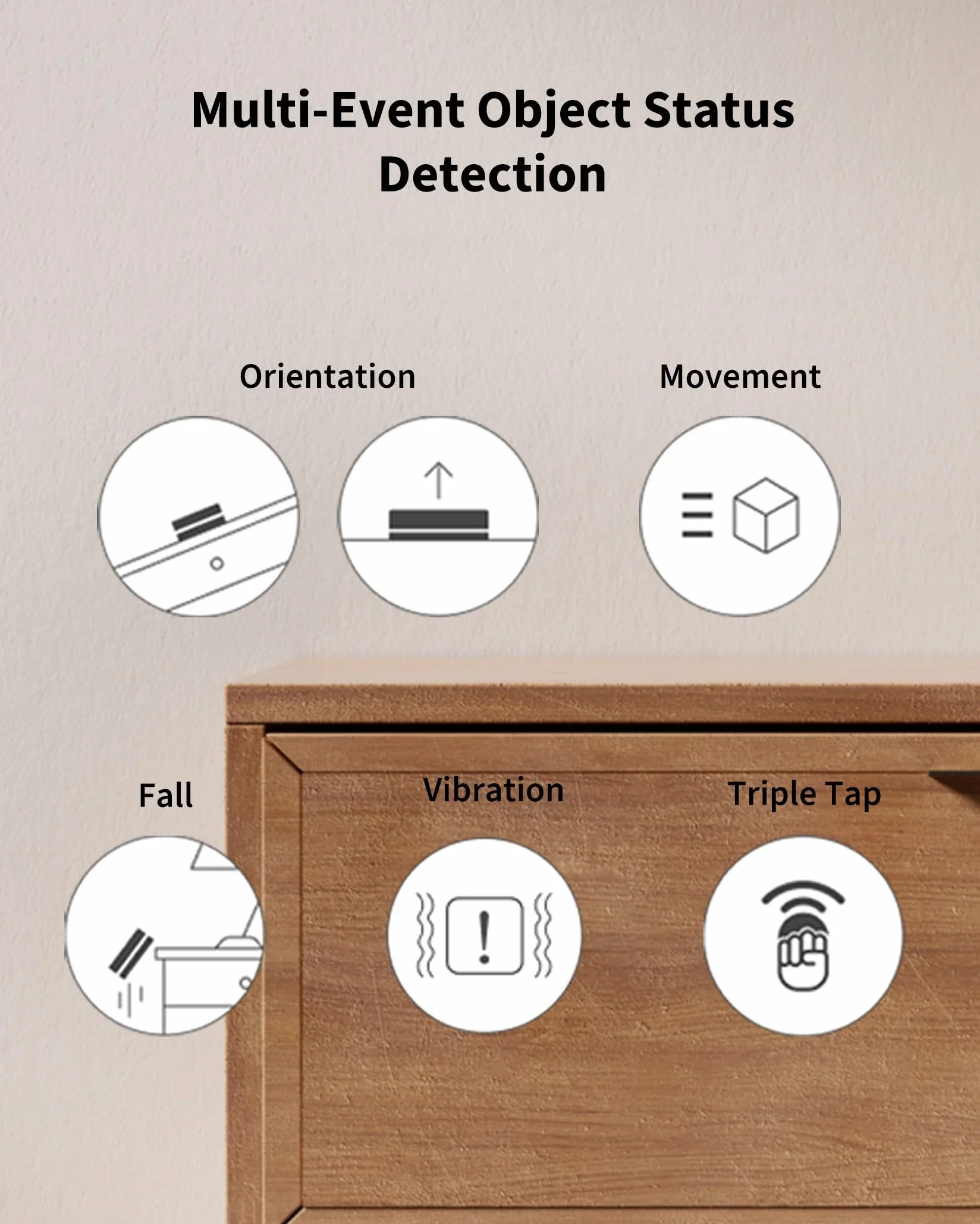 Aqara P100, Czujnik otwarcia i wibracji (Thread/Zigbee). 10 poziomów czułości, monitoring okien/drzwi. Wspiera Apple Home, Home Assistant, Alexa i Google Home, Biały