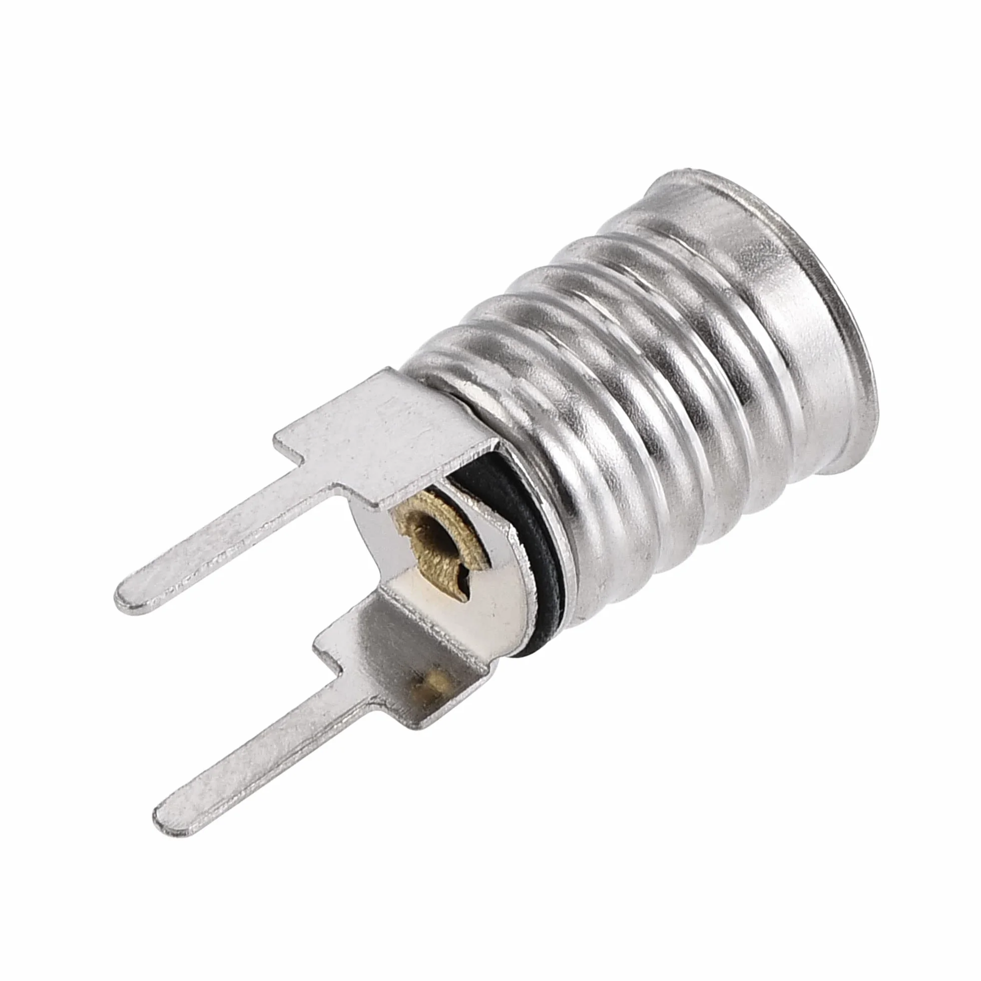 sourcing map 20 sztuk E10 oprawka lampy 10,5 x 25 mm DC 30 V oprawka lampy cokół wkręcany z drutem niklowana miedź
