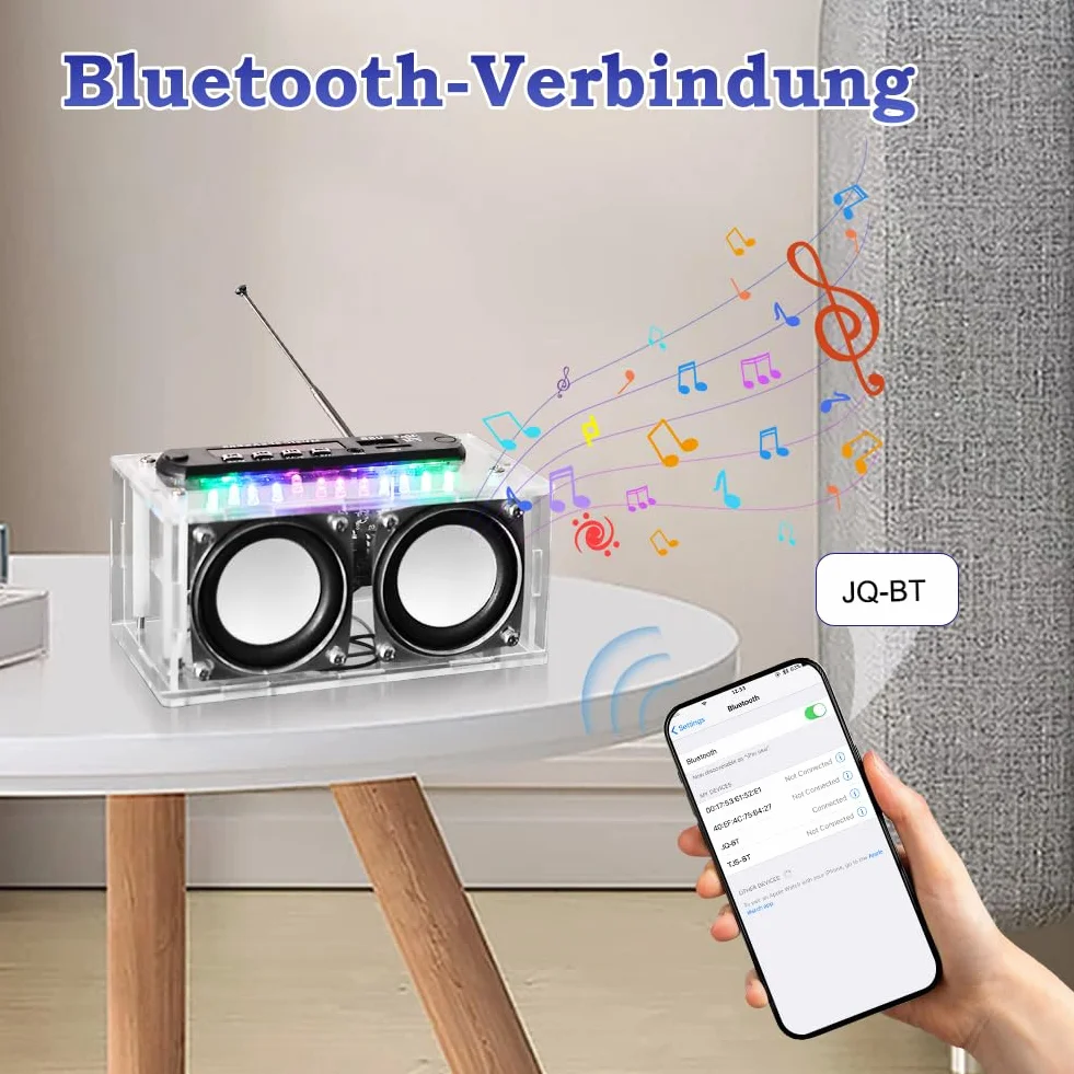 Zestaw do lutowania elektronicznego głośnik Bluetooth radio FM nagrywanie głosu odtwarzacz muzyki pilot LED