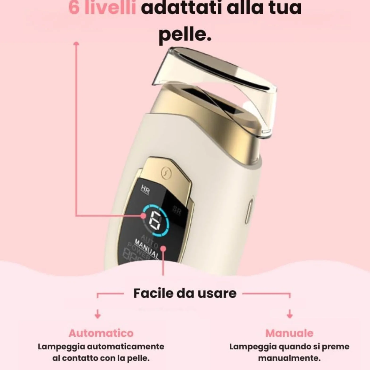 Generico lumisilk Lumina Lumisilk PRO 2.0 z pulsacyjnym światłem 2 w 1 dla kobiet i mężczyzn, depilacja twarzy, bikini i ciała, zaawansowana technologia zapewniająca trwałe rezultaty