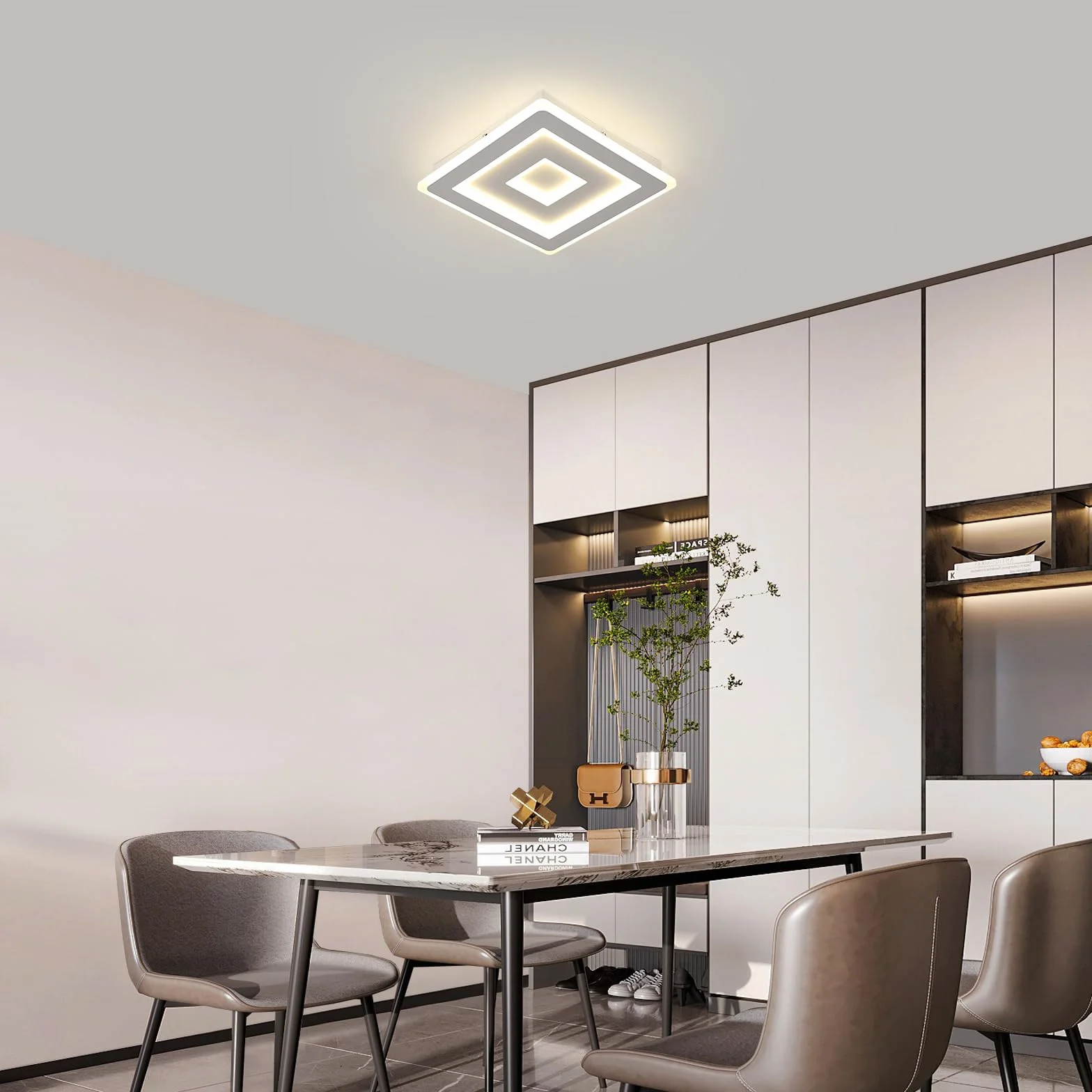 Comely Plafon LED akrylowy biały 40 cm 52W 4000K neutralne światło 220V
