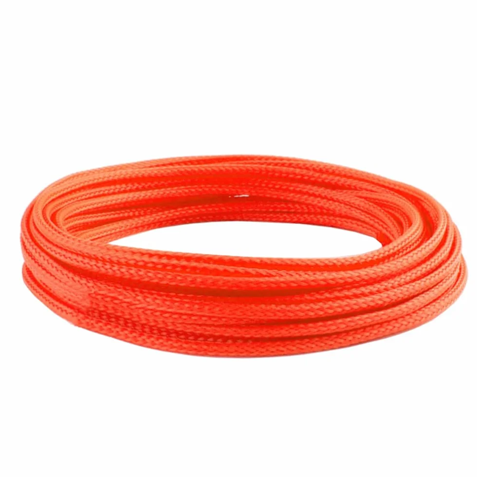 Pleciony rękaw zarządzanie kablami 6 mm 5 m pomarańczowy PET elastyczna izolowana osłona