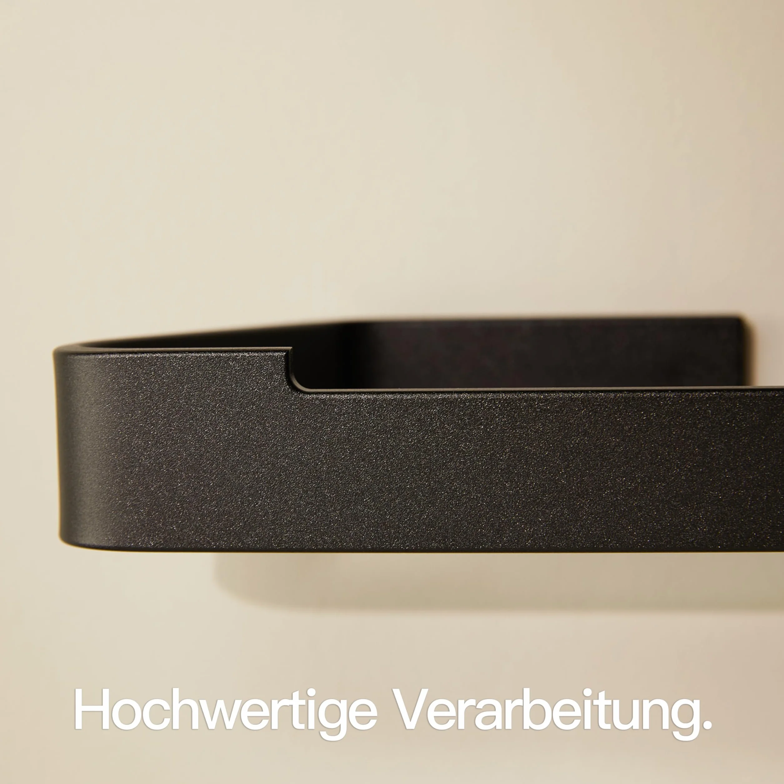 Uchwyt na papier toaletowy samoprzylepny czarny Designfabrik Hamburg