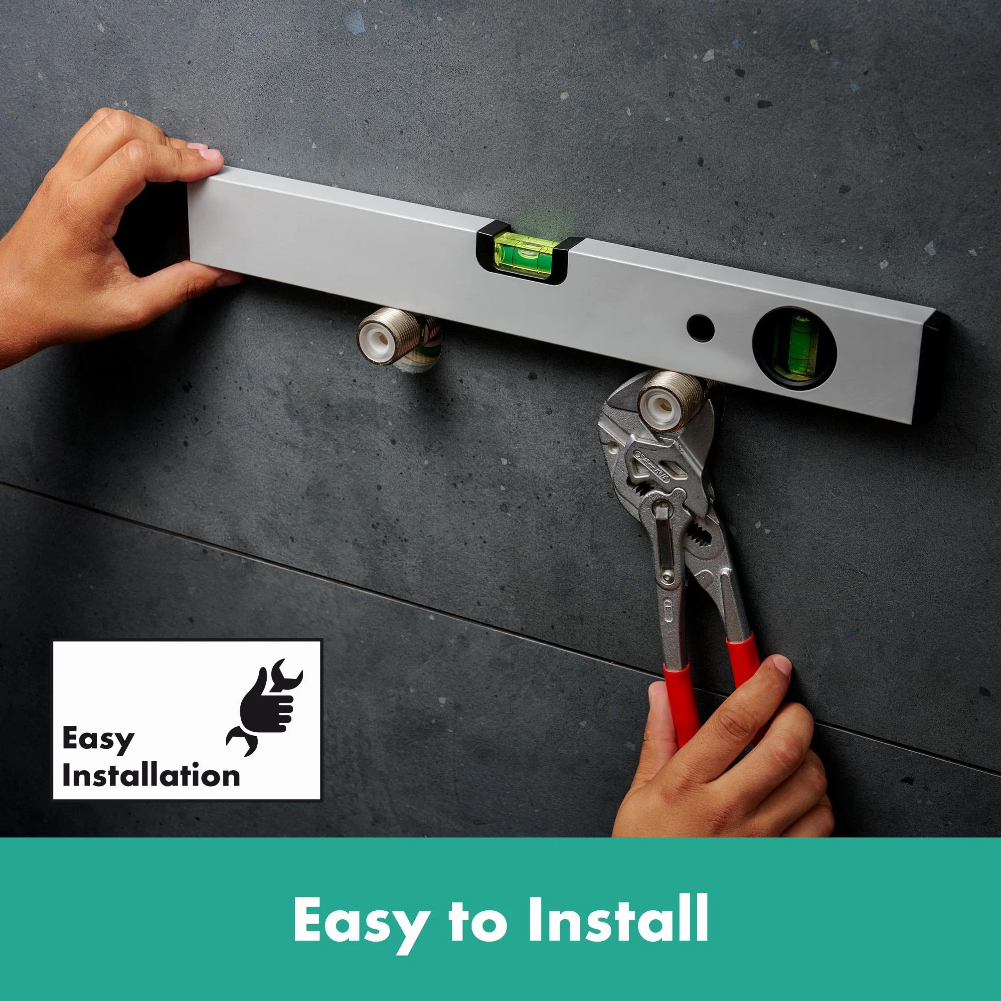 hansgrohe Ecostat Fine - bateria termostatyczna wannowa natynkowy z EcoStop+, chrom, 13325000