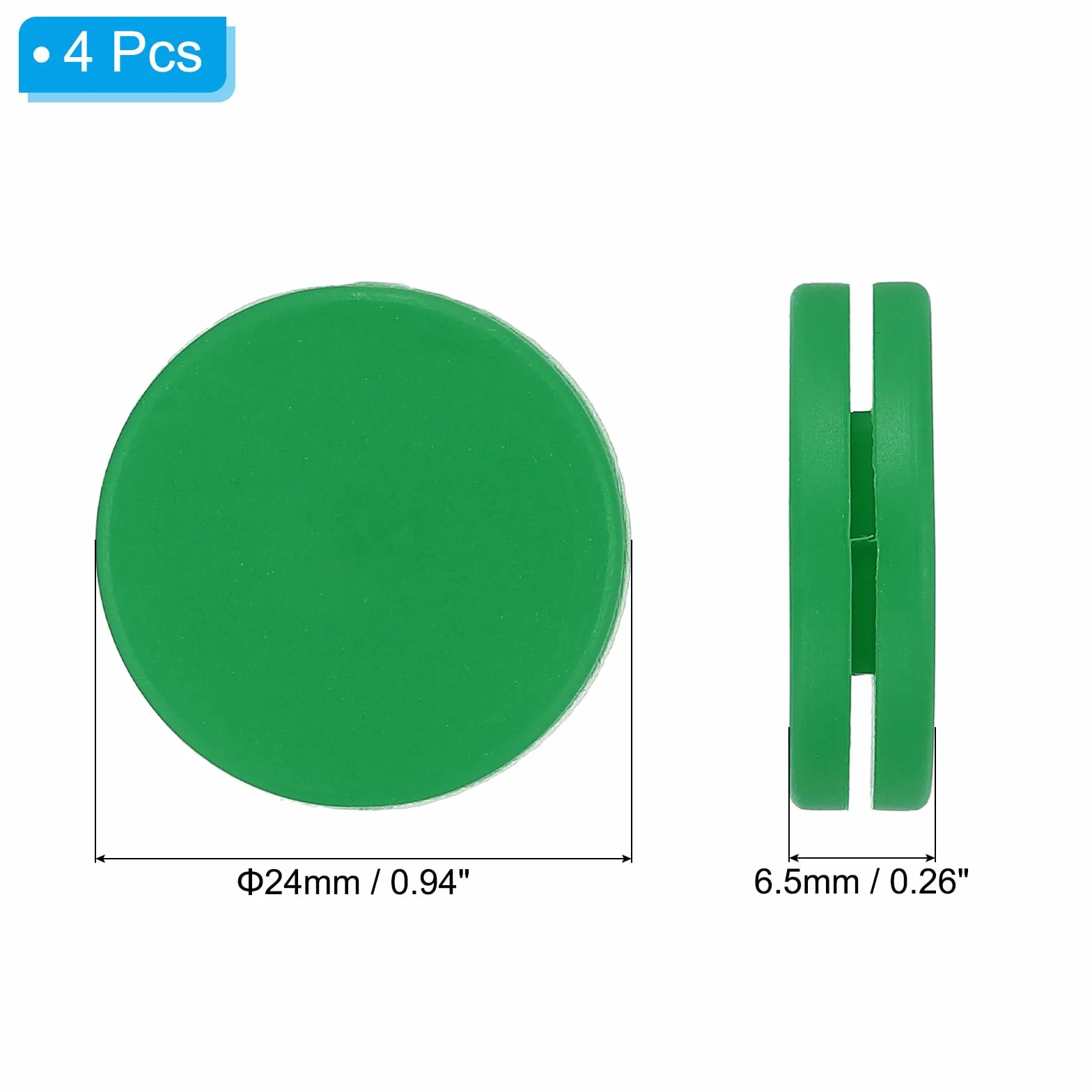 PATIKIL Tłumik wibracji tenisowych, 2 cm, 4 szt., silikonowa rakieta tenisowa, amortyzator, do rakiety tenisowej, oliwkowa zieleń