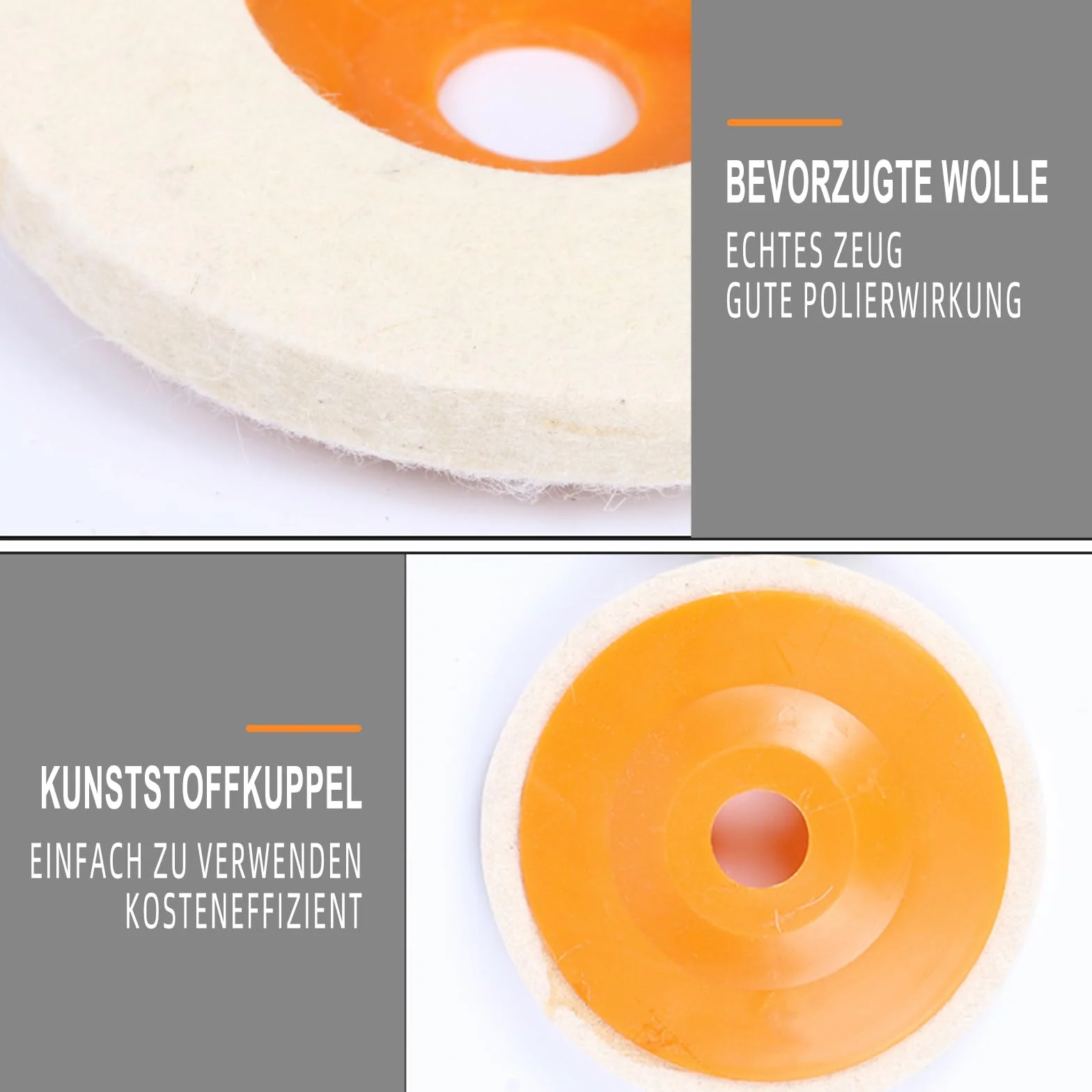 Tarcze polerskie 125 mm do szlifierki kątowej 4 sztuki