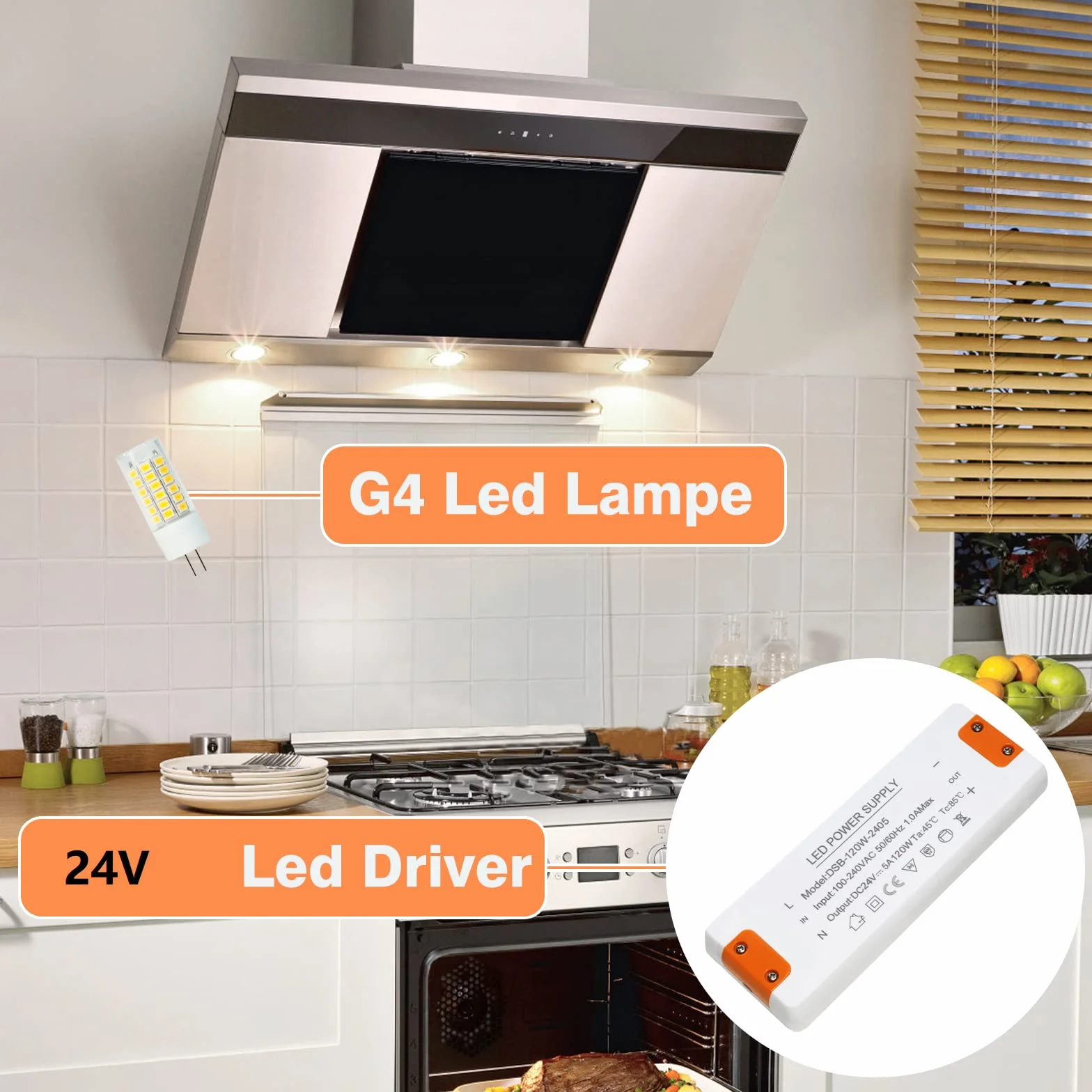 Sterownik LED 24 V 24 W 1A Zasilacz Stały do G4 GU5.3 MR11 MR16 LED Strips