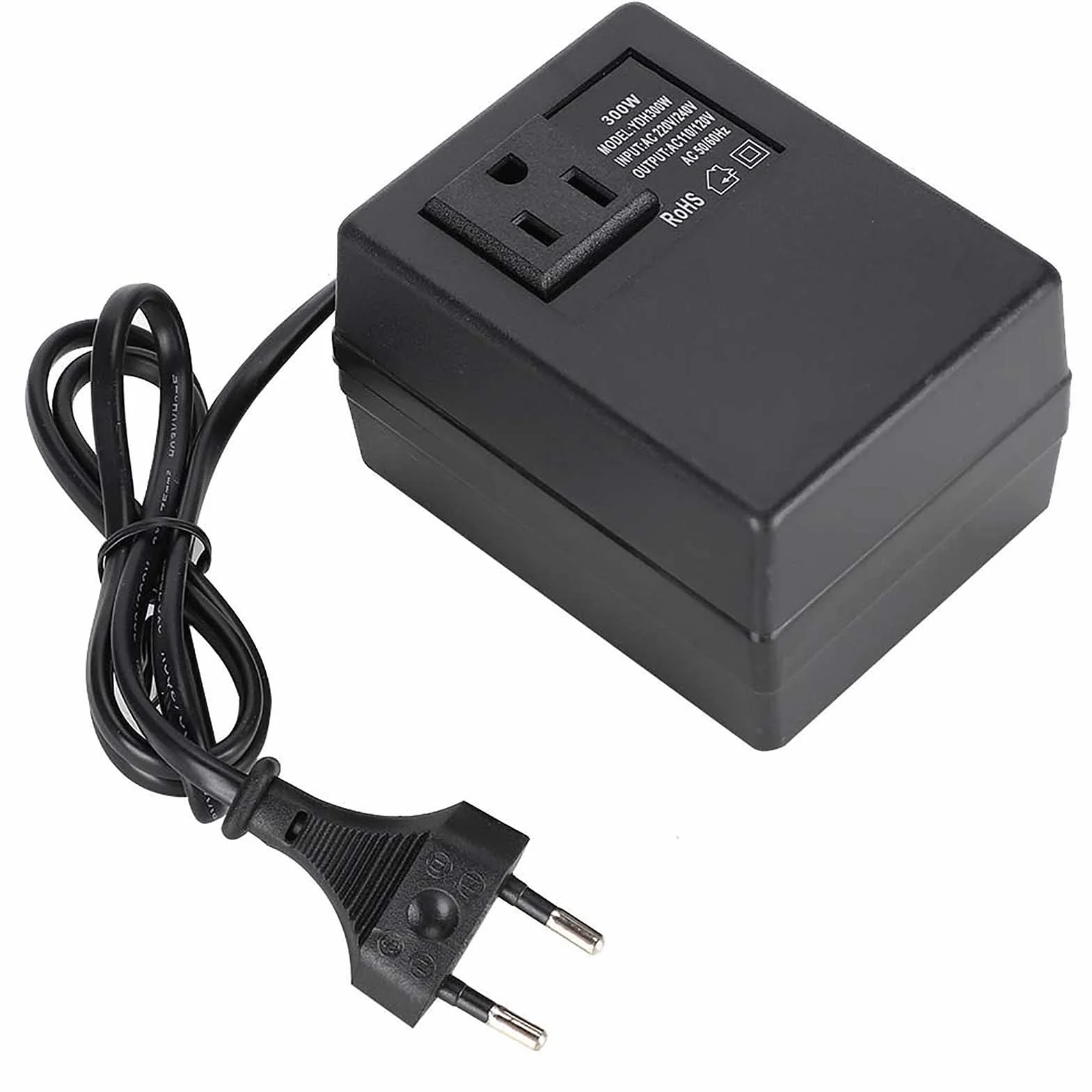 Transformator Mocy 300 W AC 220 V na 110 V Przetwornica Napięcia EU Wtyczka