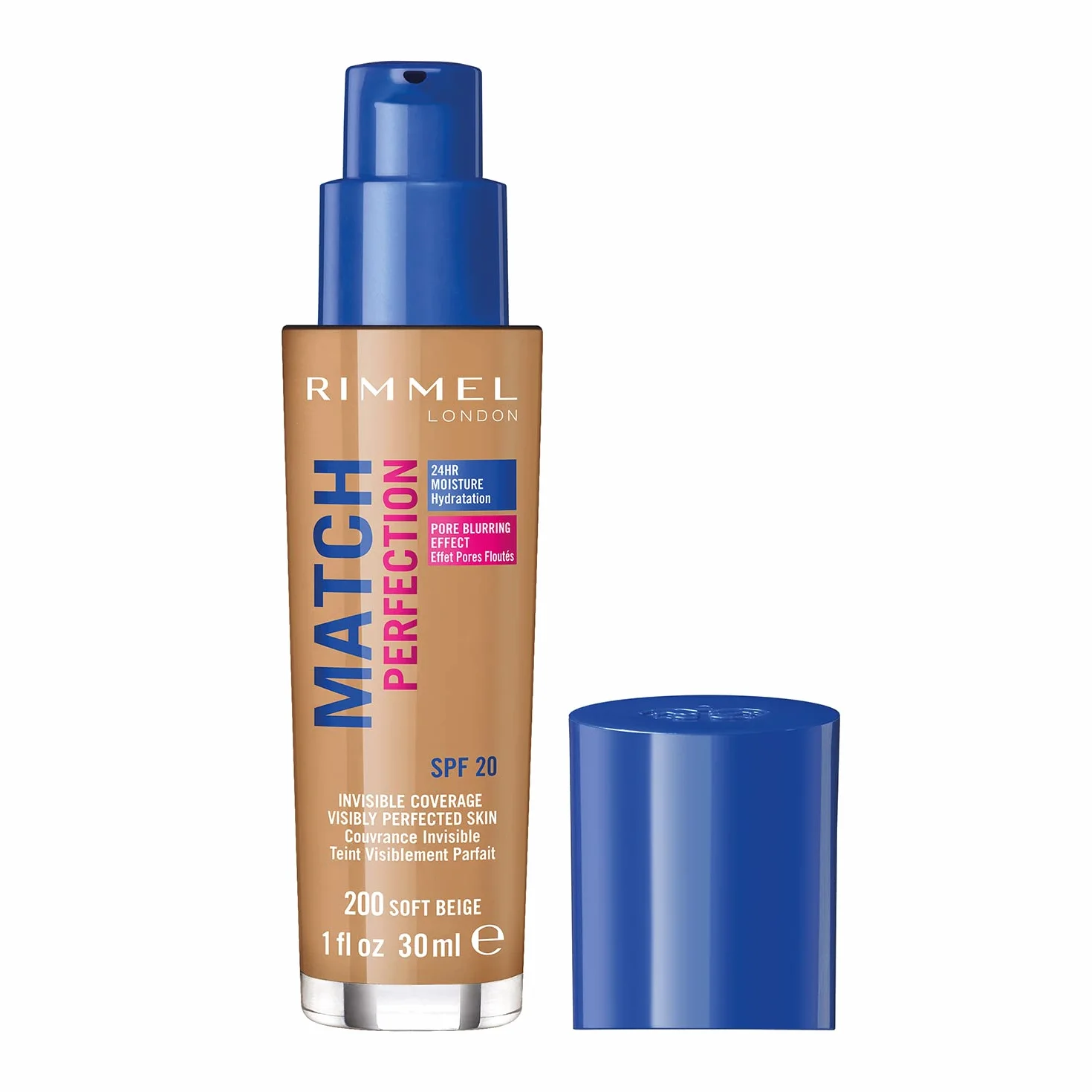 Rimmel Match Perfection Podkład do Twarzy, 200 Soft Beige, 30 ml