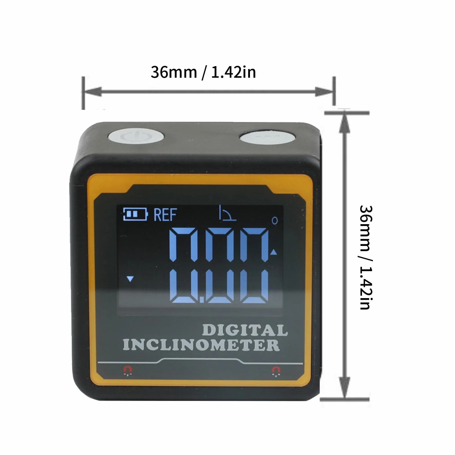 Elektroniczny Inklinometr Cyfrowy Kątomierz Poziomu IP54 Miniaturowy z Podświetleniem i Magnetyczną Podstawą