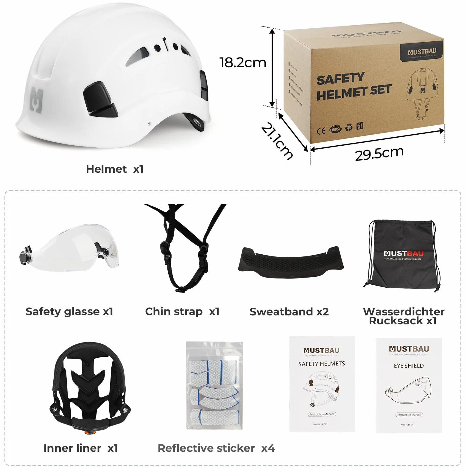 Kask ochronny z twardą konstrukcją, wentylowany, lekki kask z regulowanym paskiem pod brodę, dla mężczyzn i kobiet, idealny do wspinaczki na drzewo, pracy na wysokości