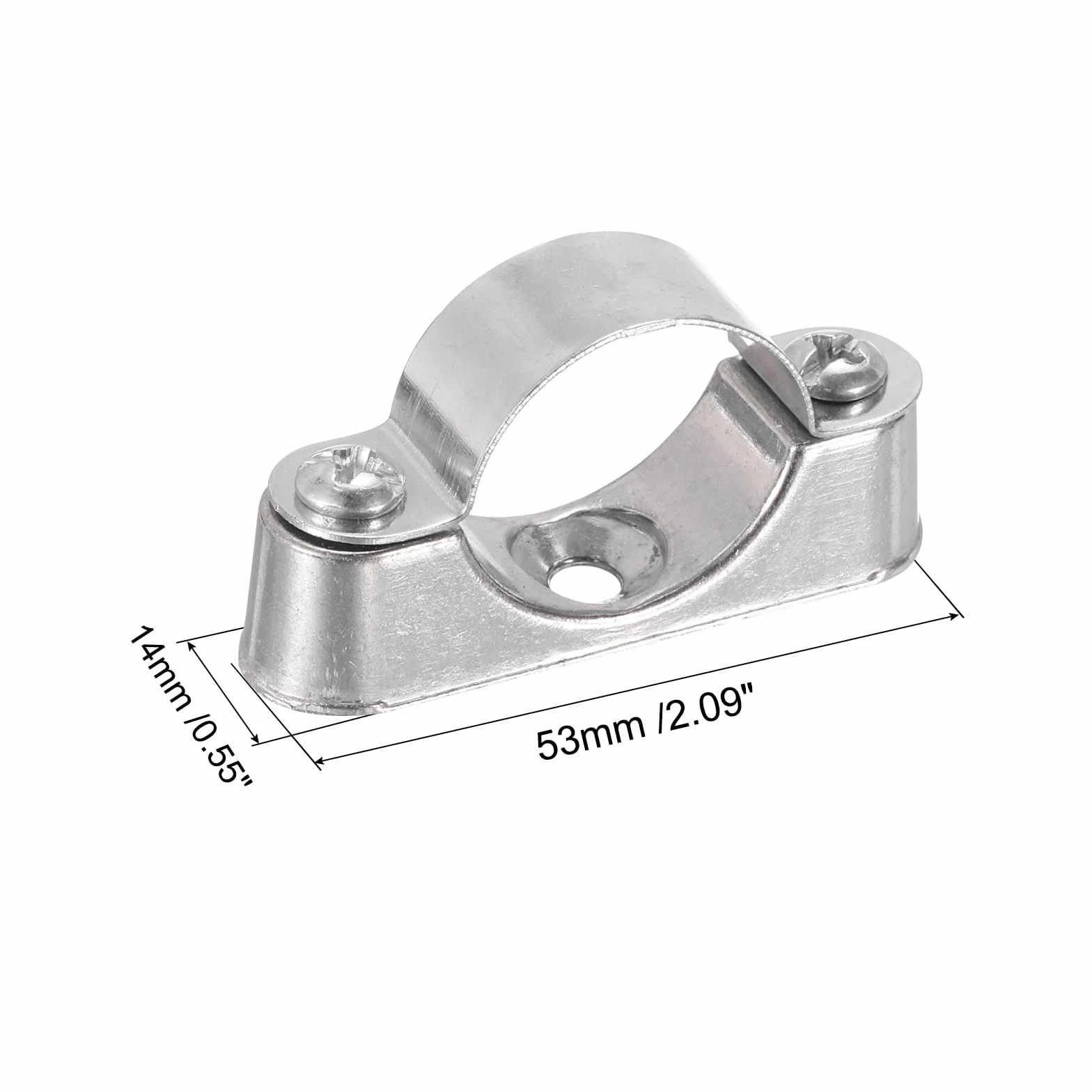 sourcing map 10 sztuk uchwytów do rur 1" (25 mm), montaż ścienny, montaż sufitowy, sztywne obejmy do rur metalowych, rur PCW