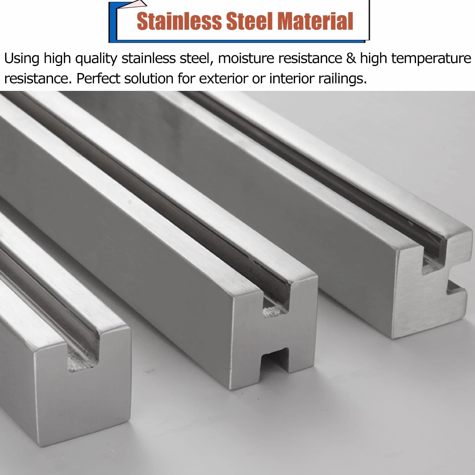 Zestaw bezramowych balustrad szklanych 8 10 mm hartowane panele na taras z poręczą srebrną 95 cm