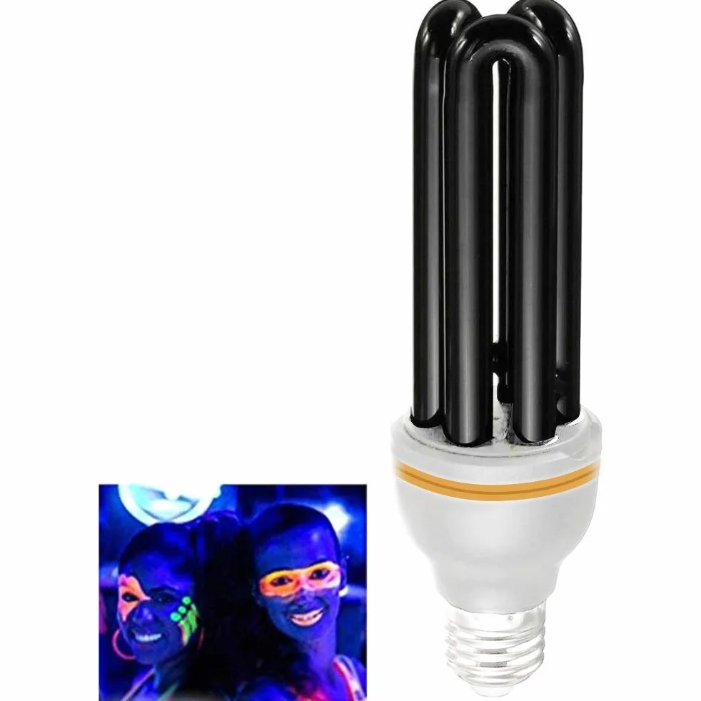 Światło UV E27 15 W CFL 110 V/220 V czarne do klubu nocnego