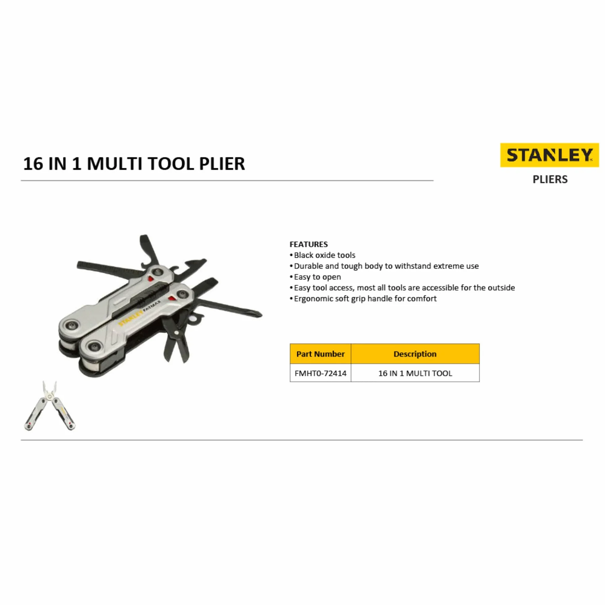 STANLEY FATMAX FMHT0-72414 Multiherramientas 16 en 1
