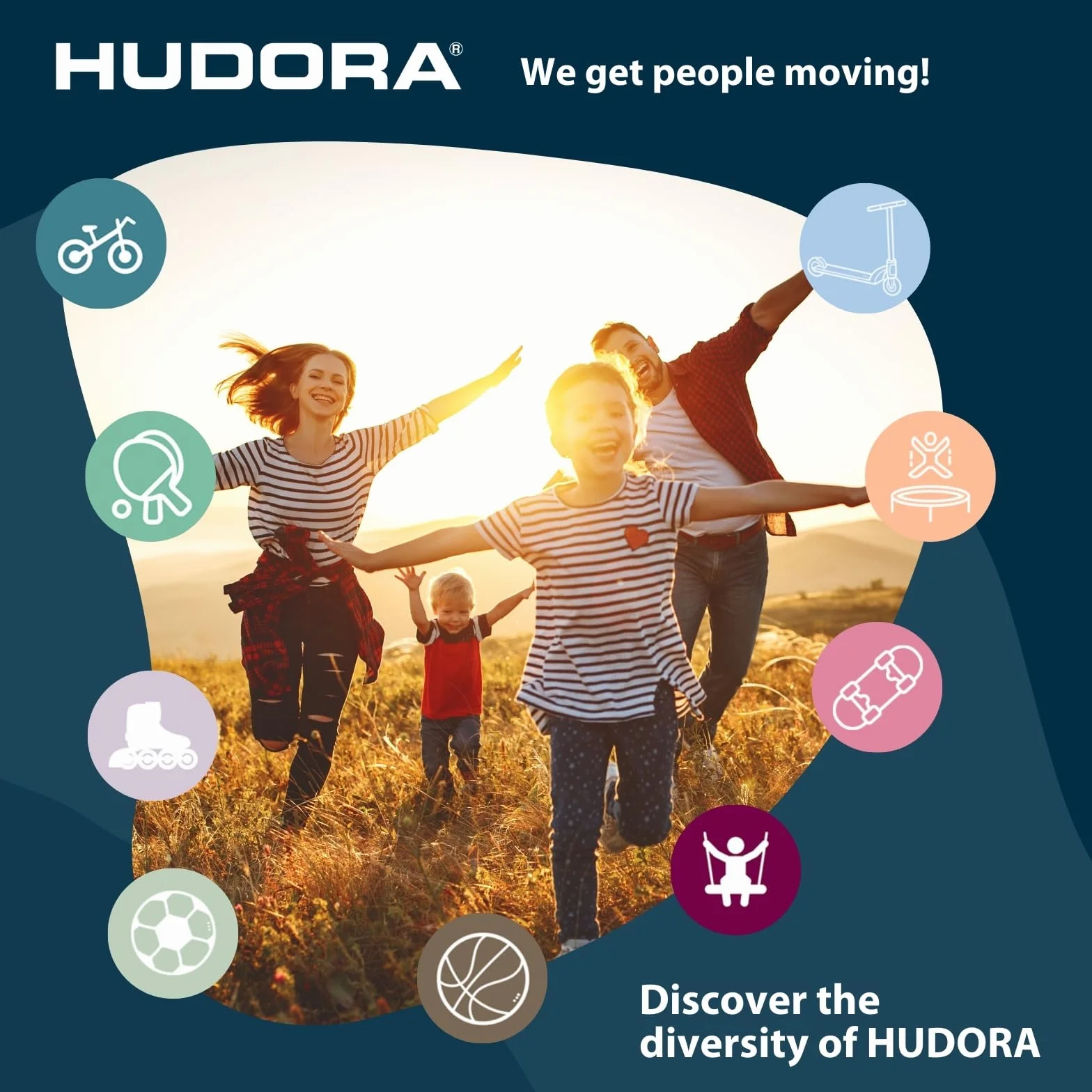 HUDORA Fabian Standard/Pro - pojedynczy/podwójny drążek gimnastyczny dla dzieci i dorosłych, 4-stopniowa regulacja wysokości, stabilny drążek fitness do 100 kg