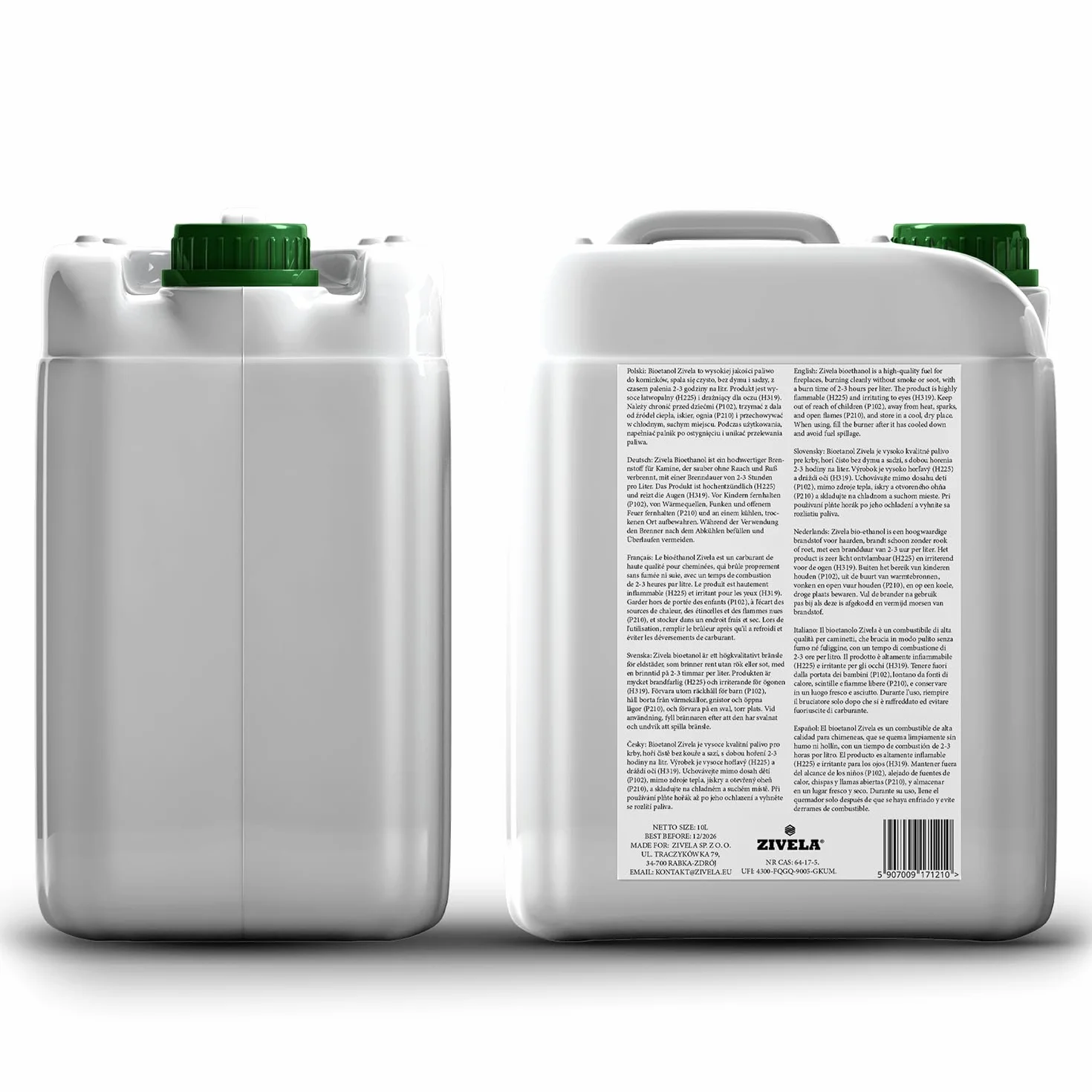 Bioetanol 96,6% 10 l | ekologiczny alkohol zapach lasu 96,6% 10 l | bioetanol do kominka, kominka stołowego, kominka na bioetanol | zapach lasu | czyste spalanie, bez dymu, żywy i stabilny płomień