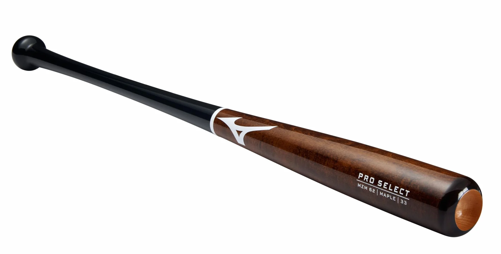 Mizuno Kij baseballowy Pro Select z drewna klonowego, twardy jak skała klon, skompresowana beczka | kropka atramentu | końcówka z miseczkami