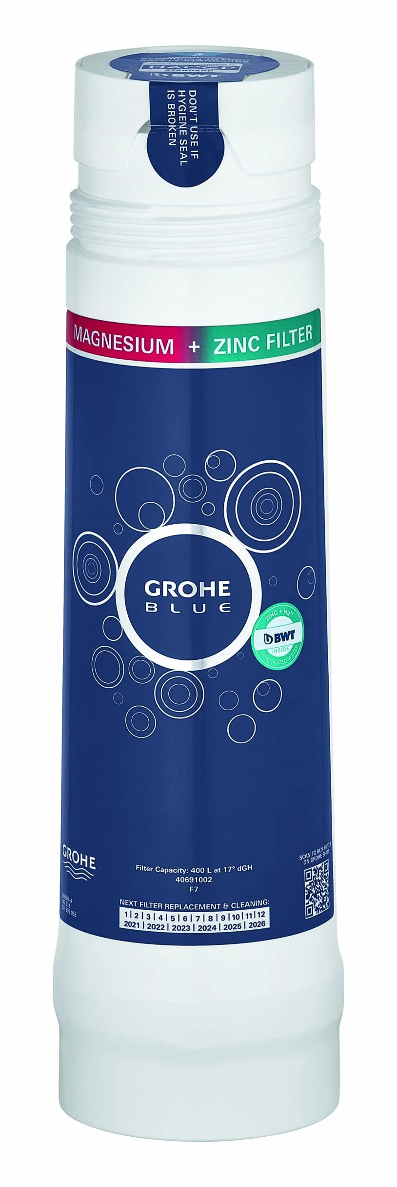 Grohe Filtr Niebieski Biały 315 x 88 mm