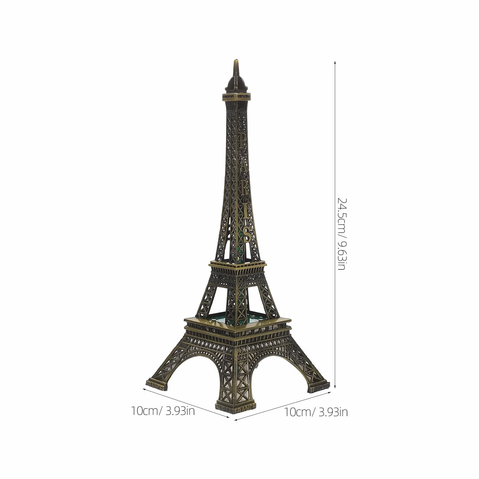 Lampa LED Wieża Eiffel Dekoracyjna Metal Stare Złoto Romantyczna Świetlna Prezent