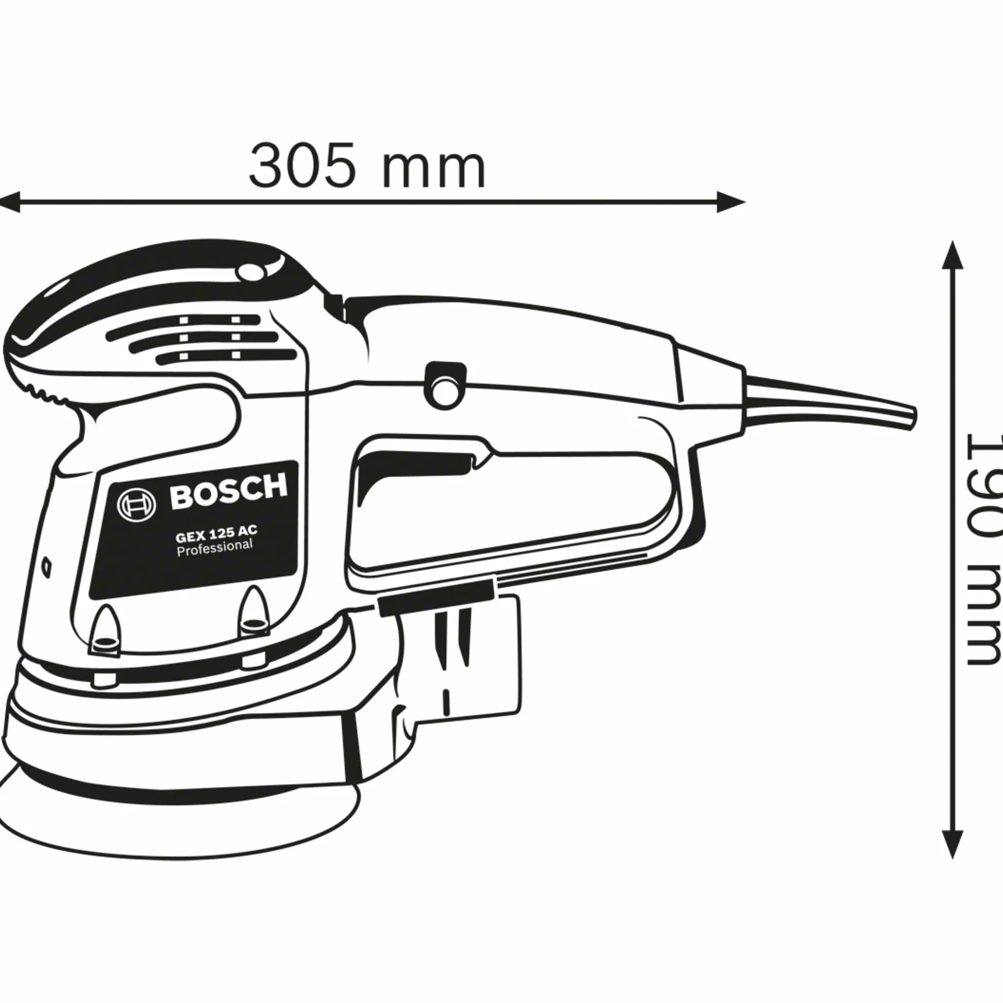 Bosch Professional szlifierka mimośrodowa GEX 34-125 125 mm