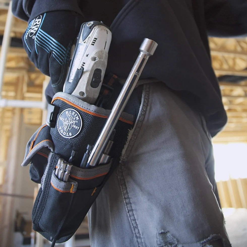 Klein Tools 5183 Tradesman Pro torba na wiertarkę czarna szara pomarańczowa